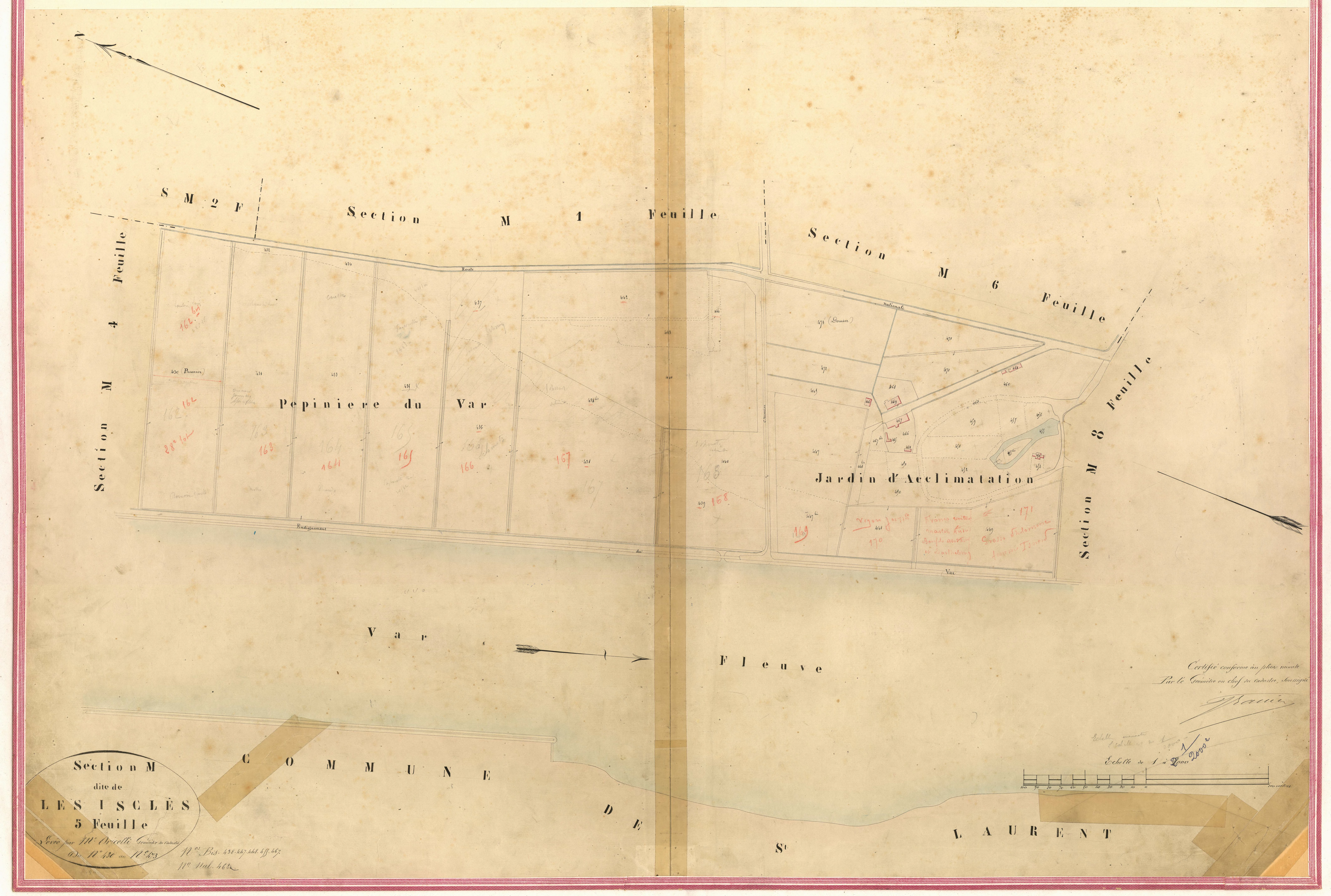 Iscles. - Plan de section, II-M5