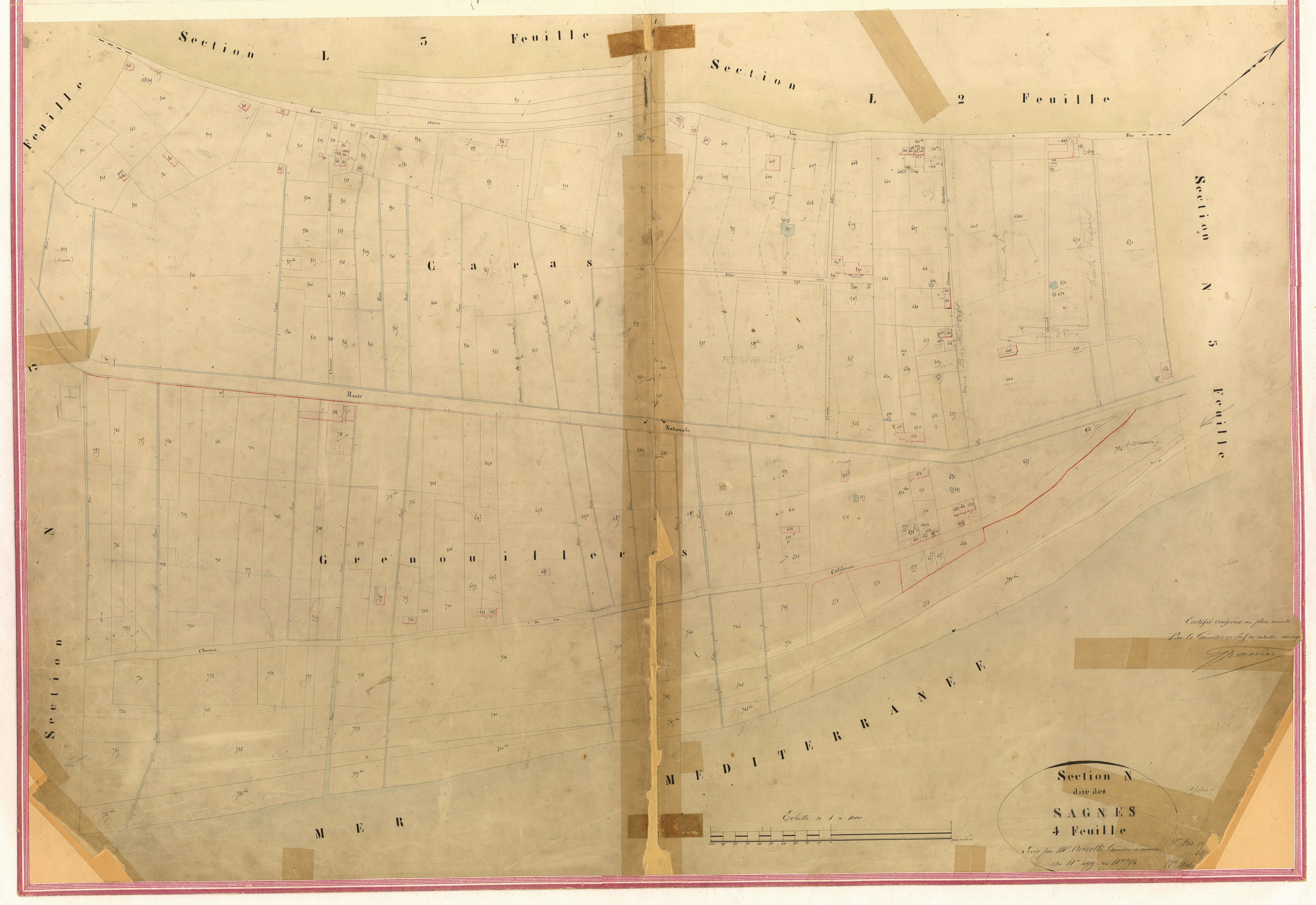 Sagnes. - Plan de section, II-N4