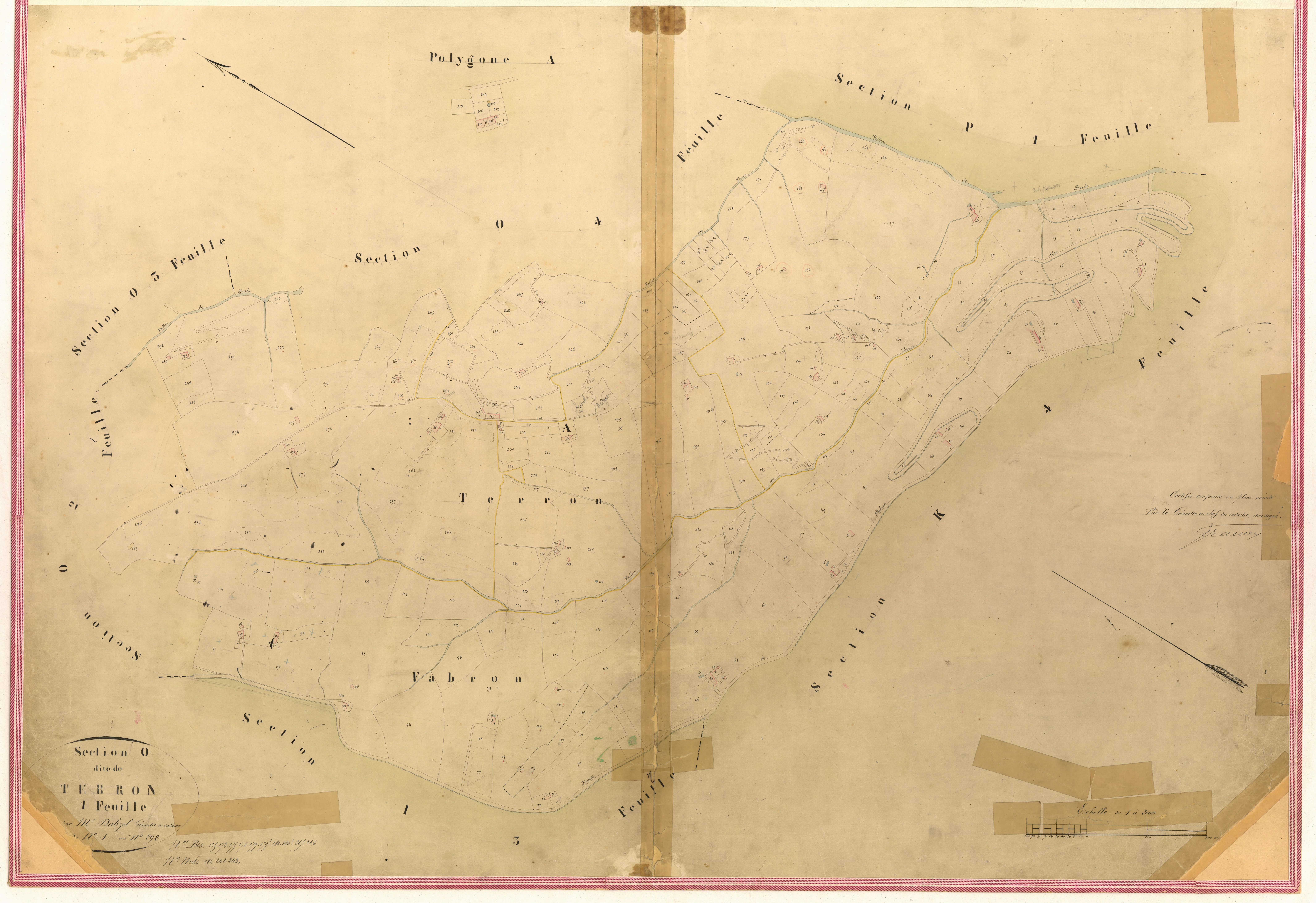 Terron. - Plan de section, II-O1