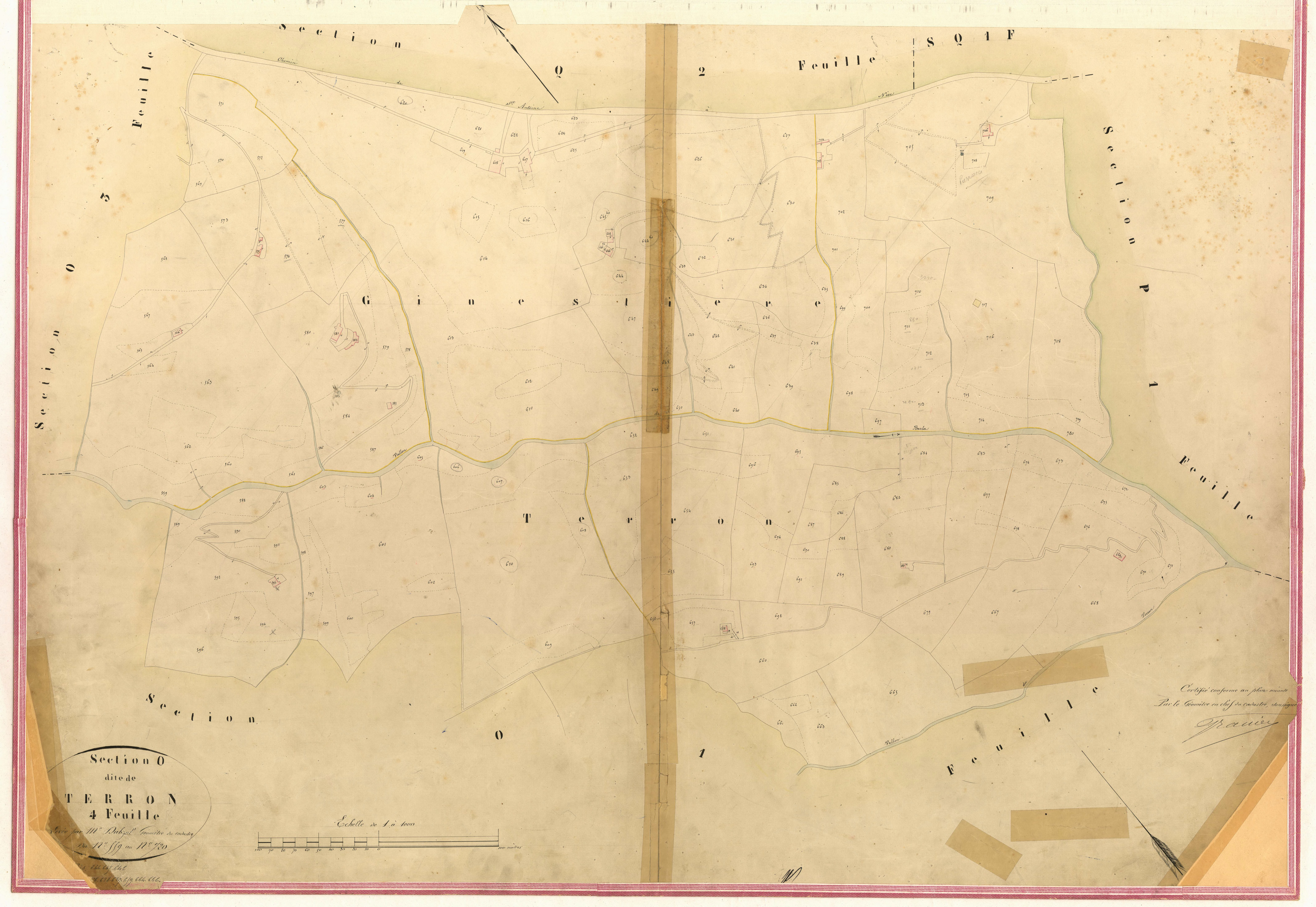 Terron. - Plan de section, II-O4