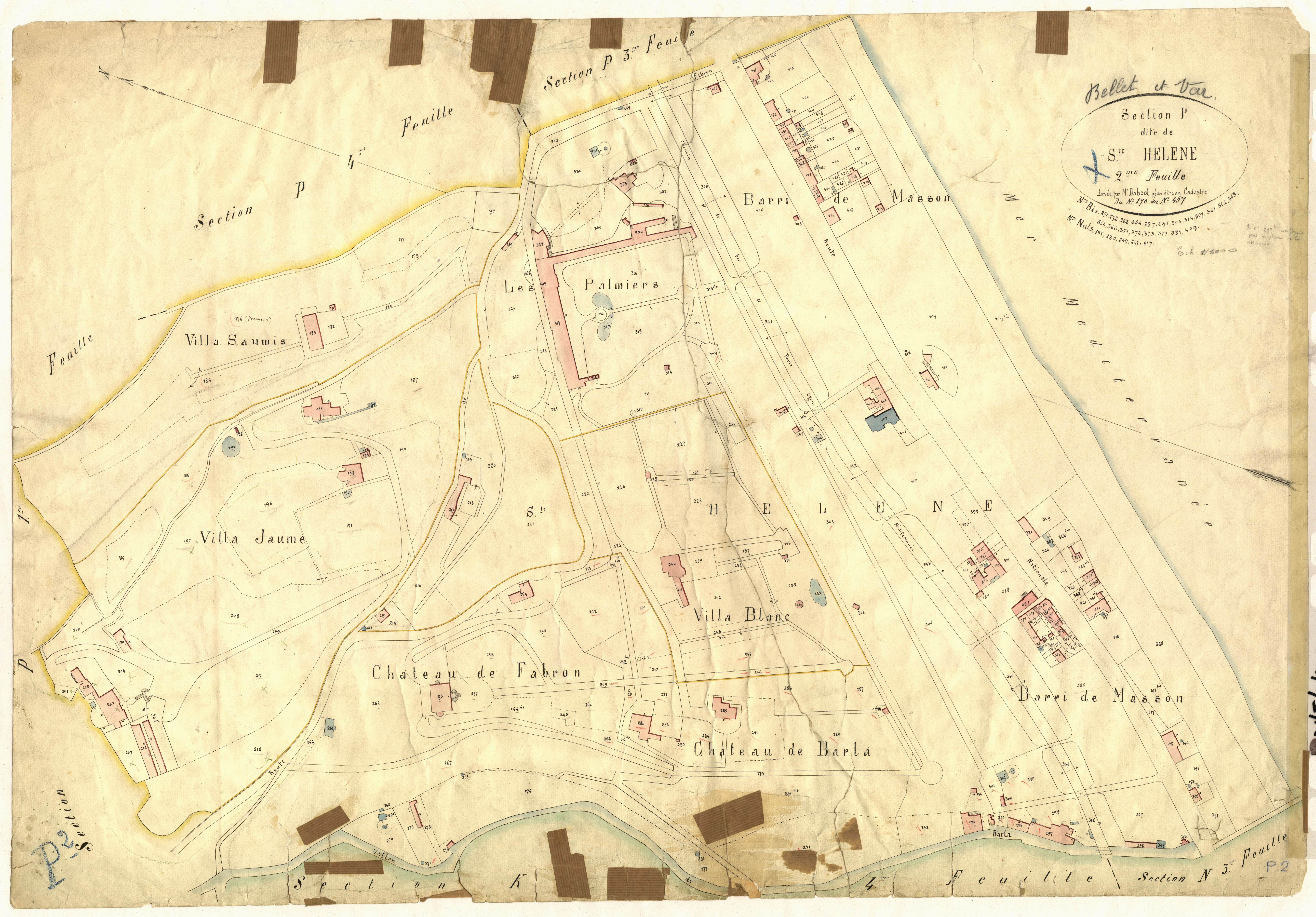 Sainte-Hélène. - Plan de section, II-P2