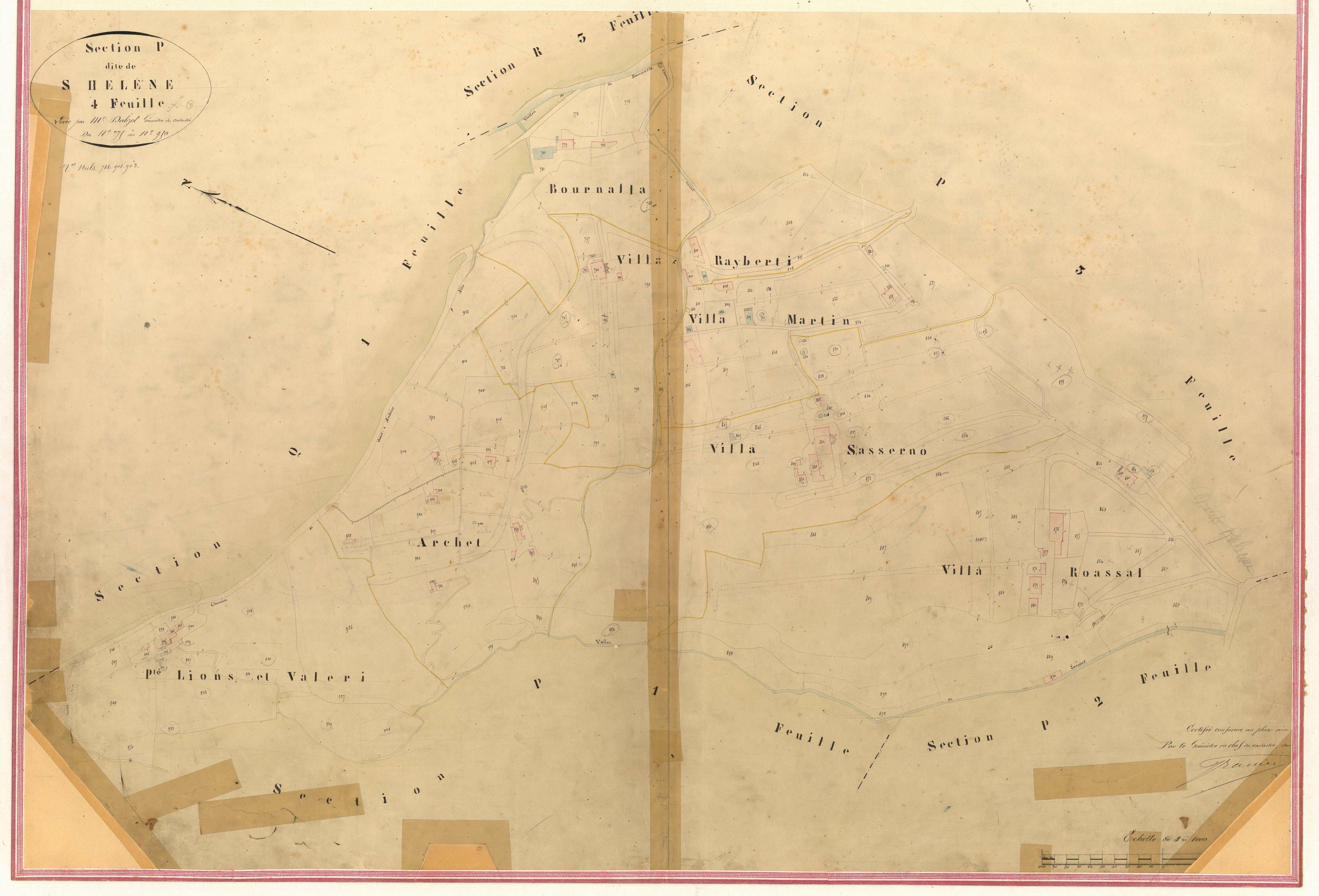 Sainte-Hélène. - Plan de section, II-P4
