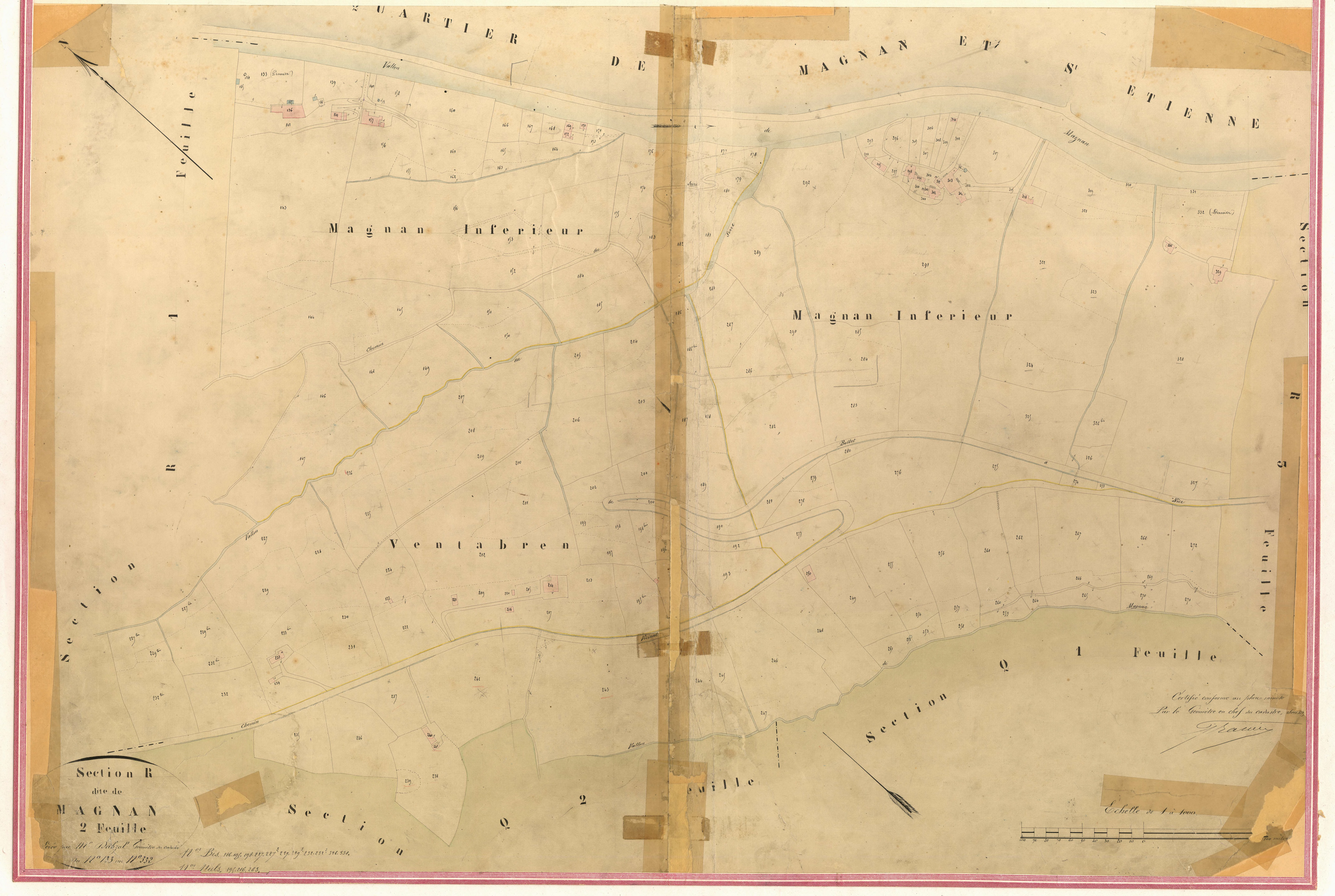 Magnan. - Plan de section, II-R2