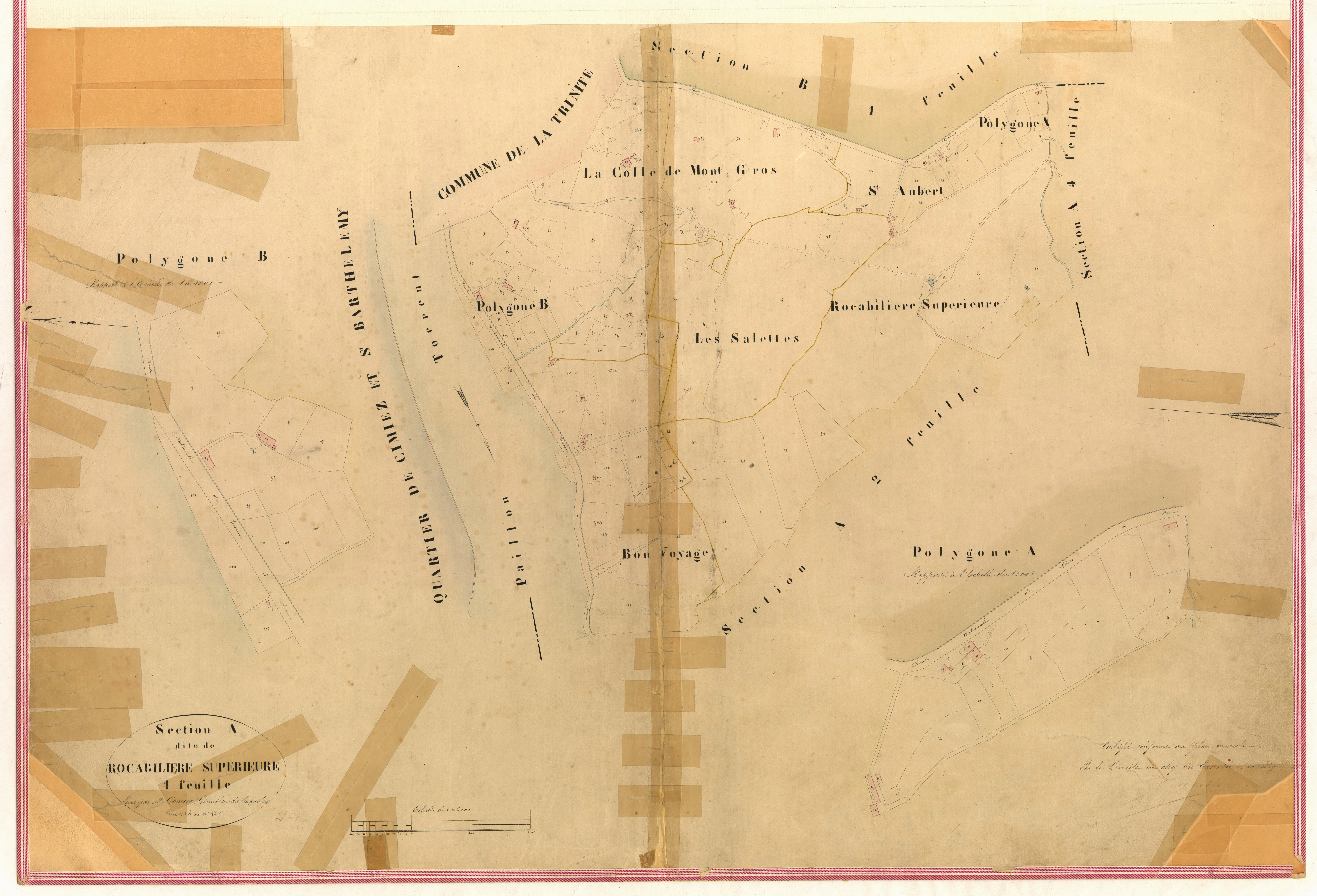 Rocabilière supérieure. - Plan de section, IV-A1
