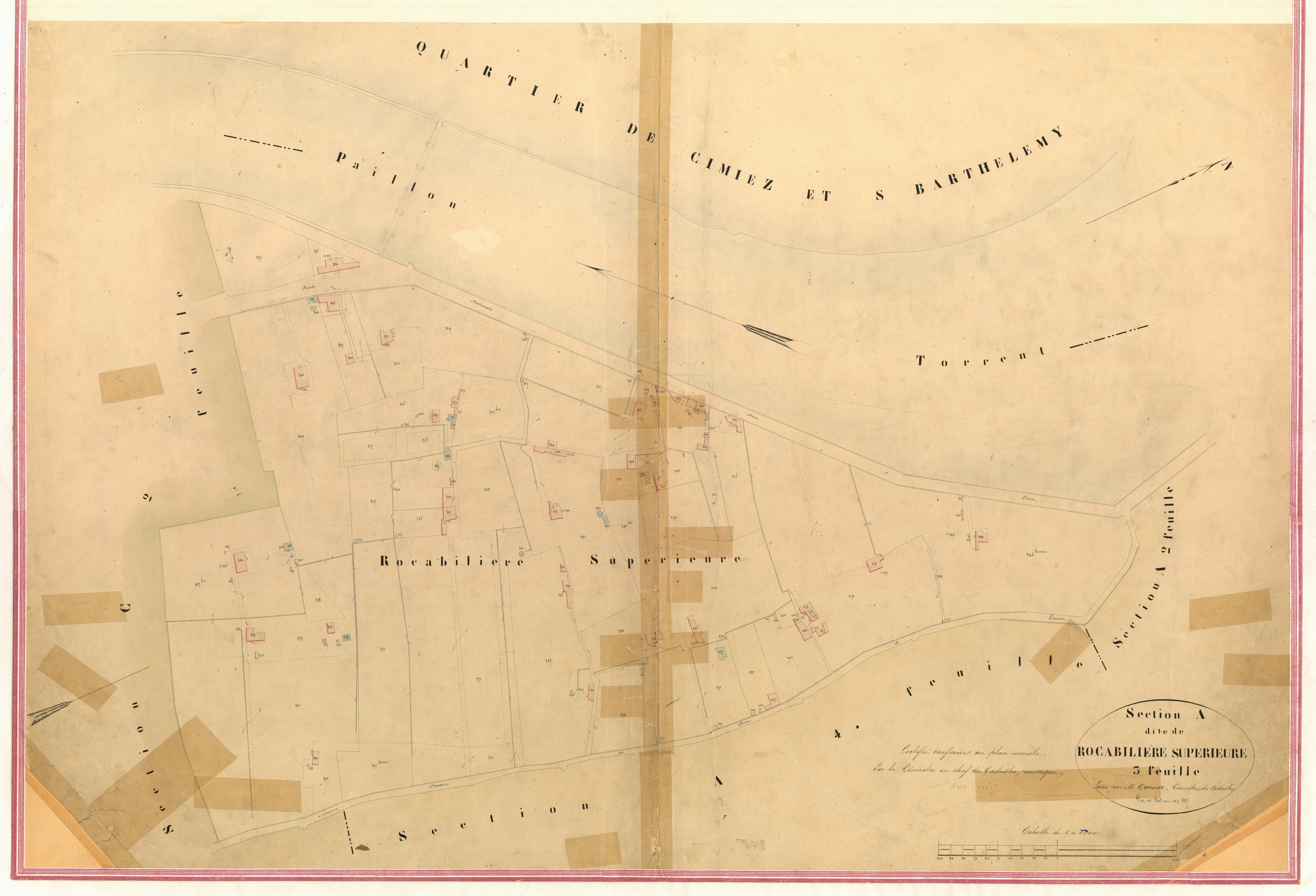 Rocabilière supérieure. - Plan de section, IV-A3