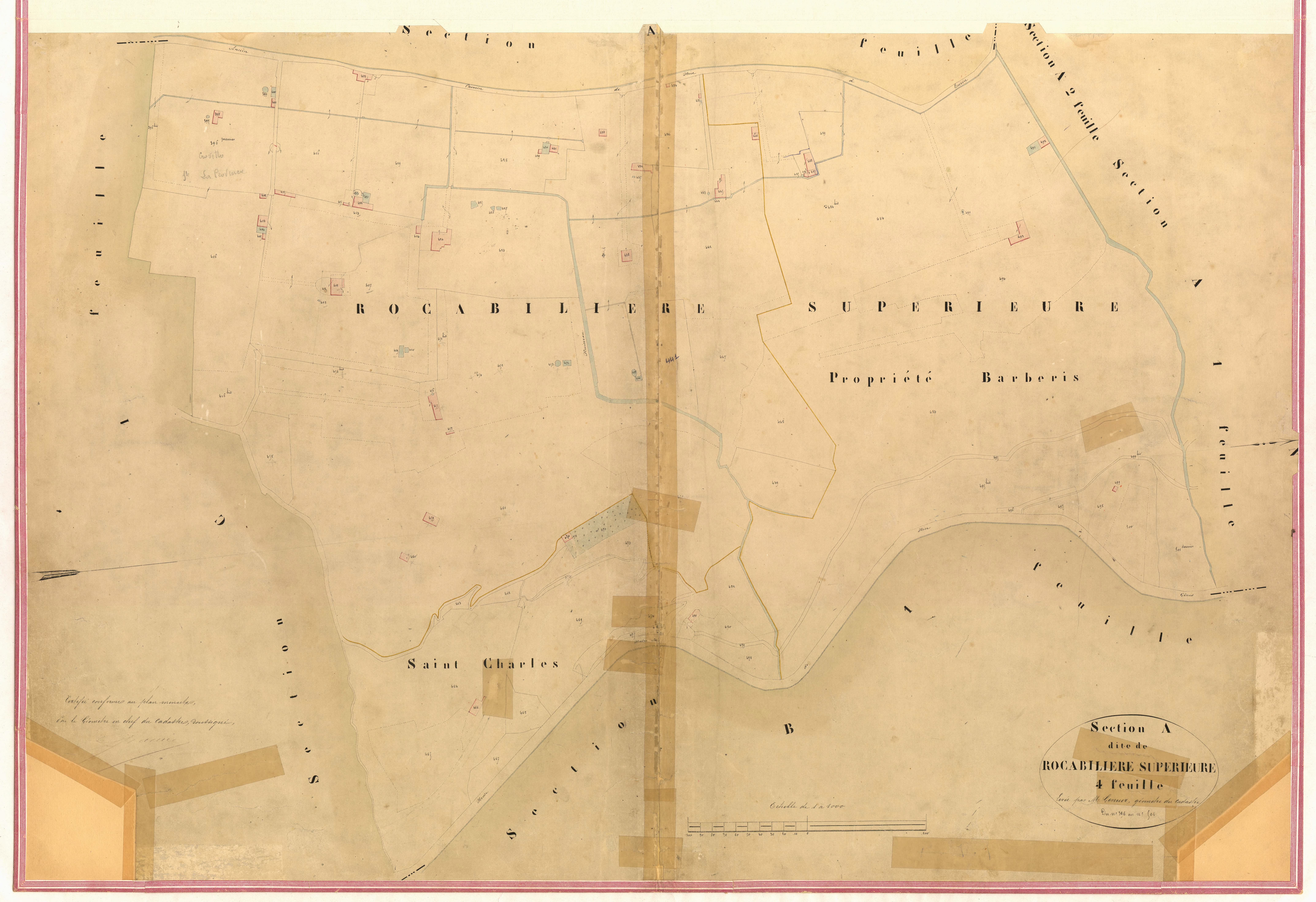 Rocabilière supérieure. - Plan de section, IV-A4