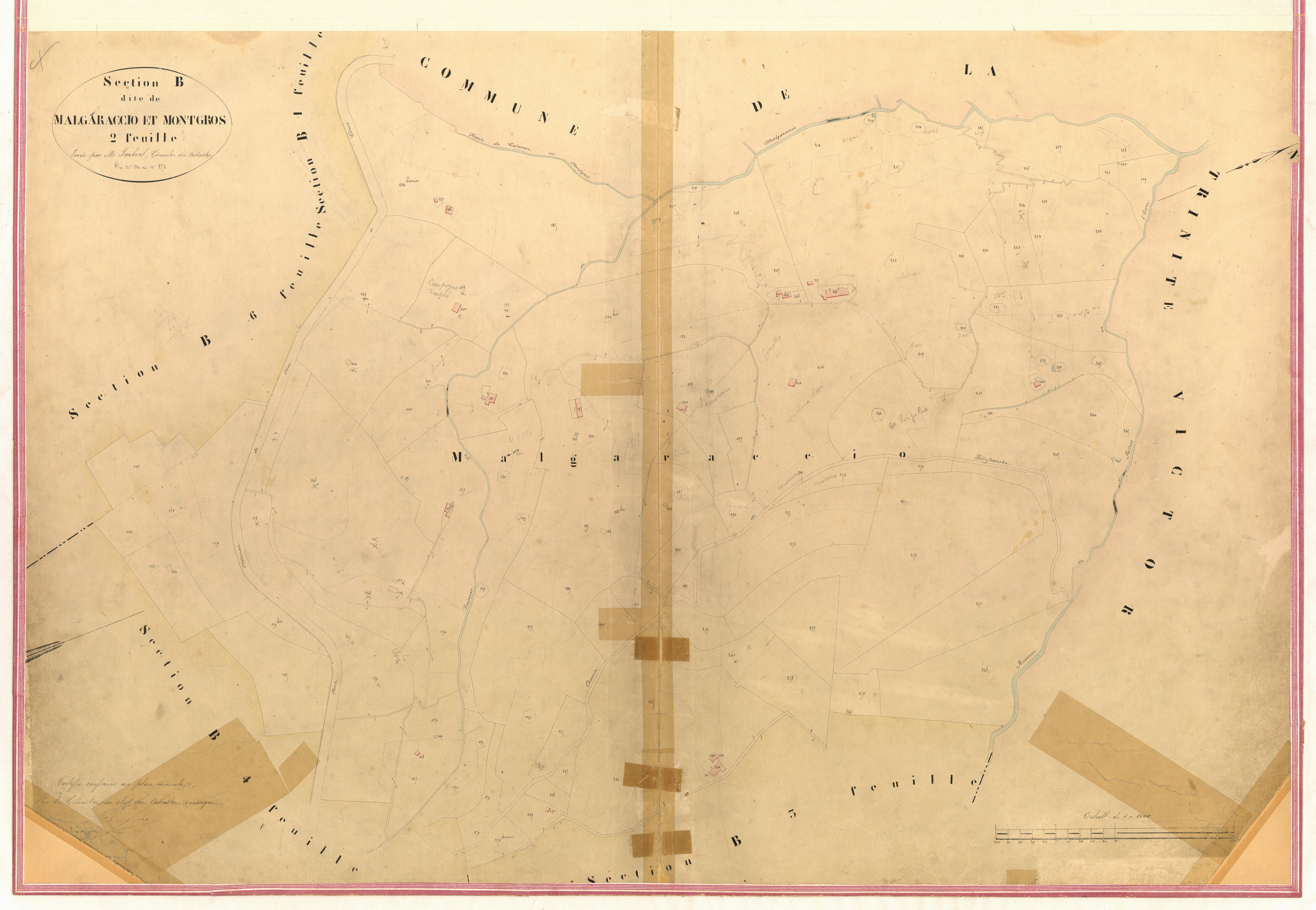 Malgaraccio et Montgros. - Plan de section, IV-B2