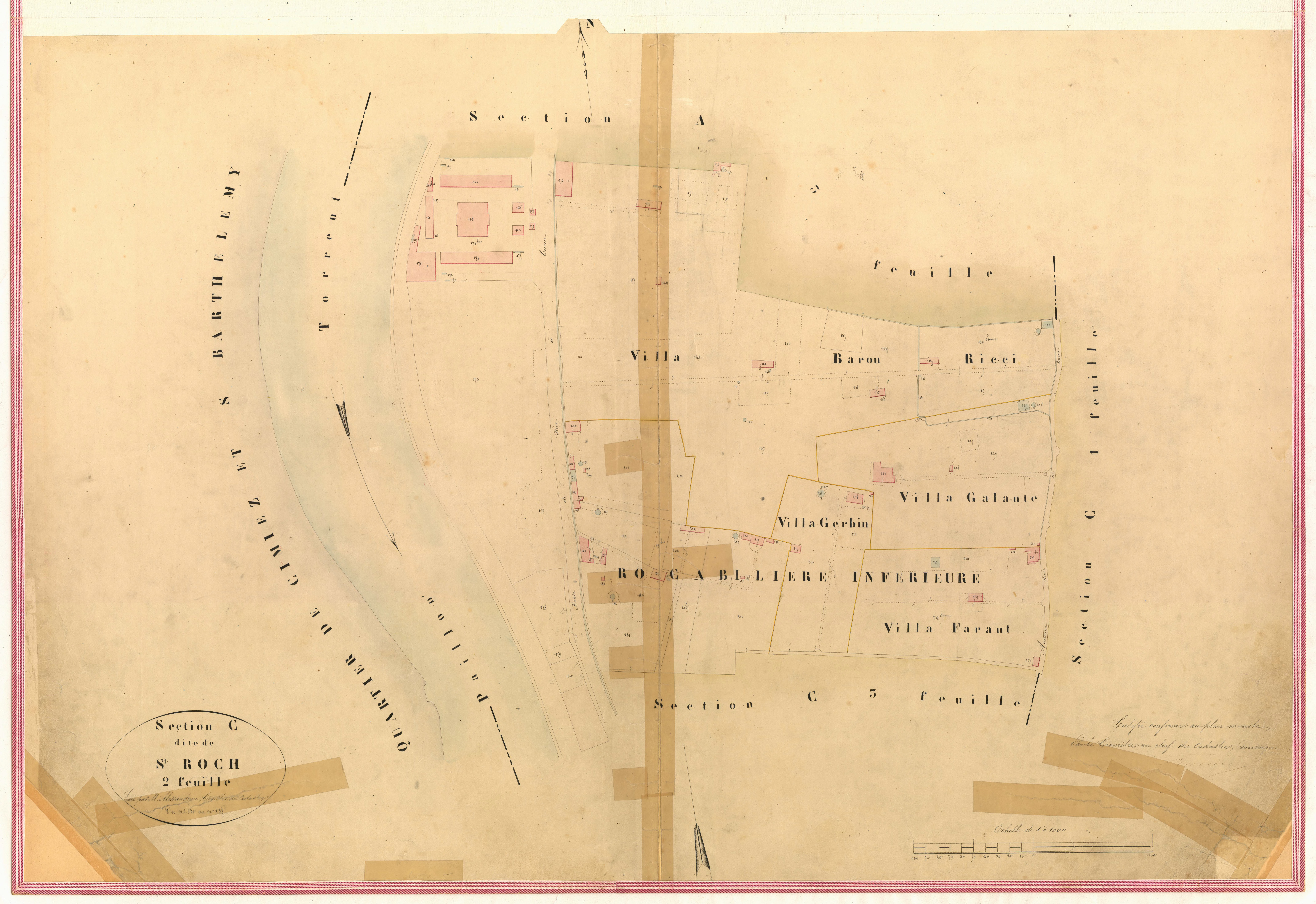 Saint-Roch. - Plan de section, IV-C2