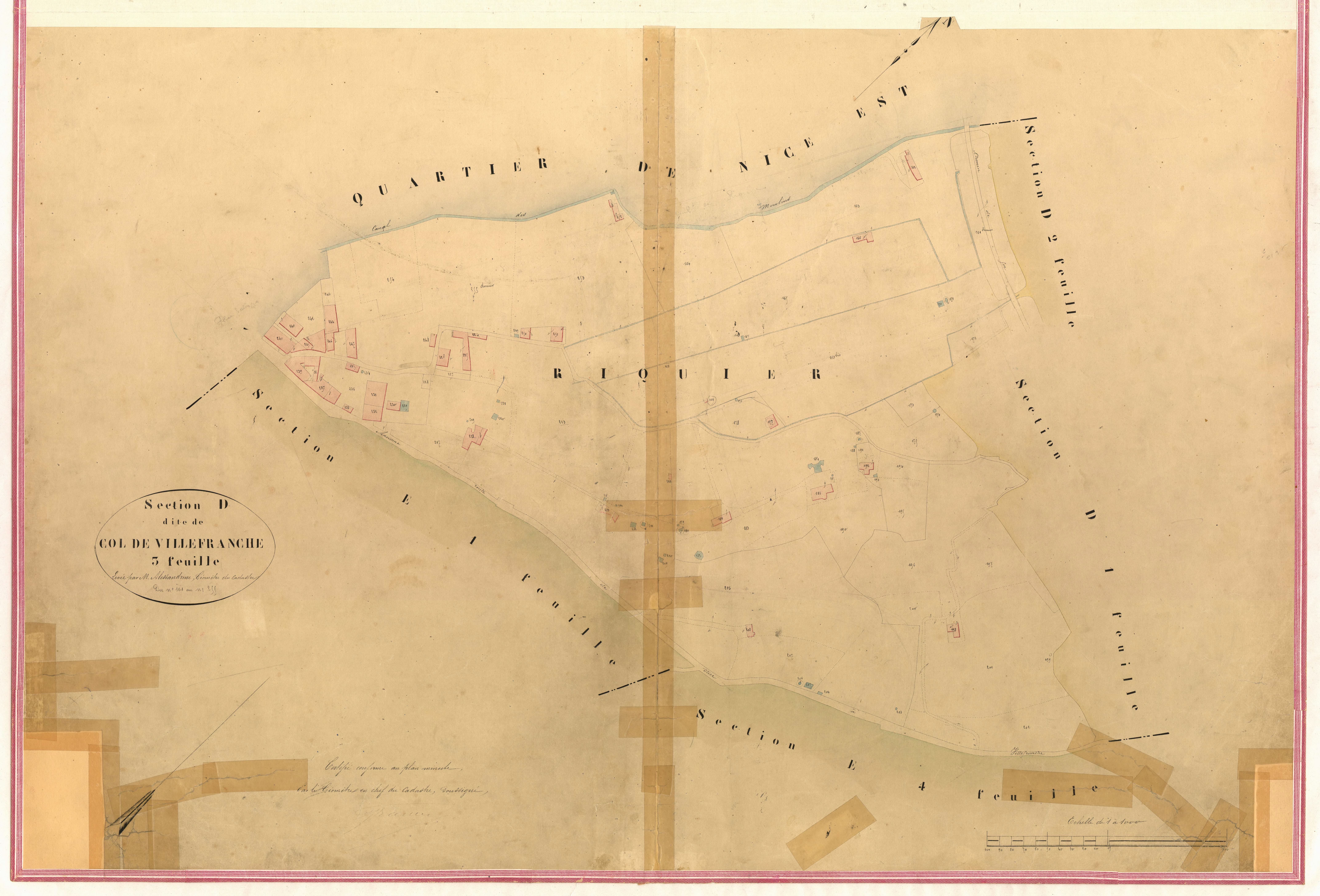 Col de Villefranche. - Plan de section, IV-D3