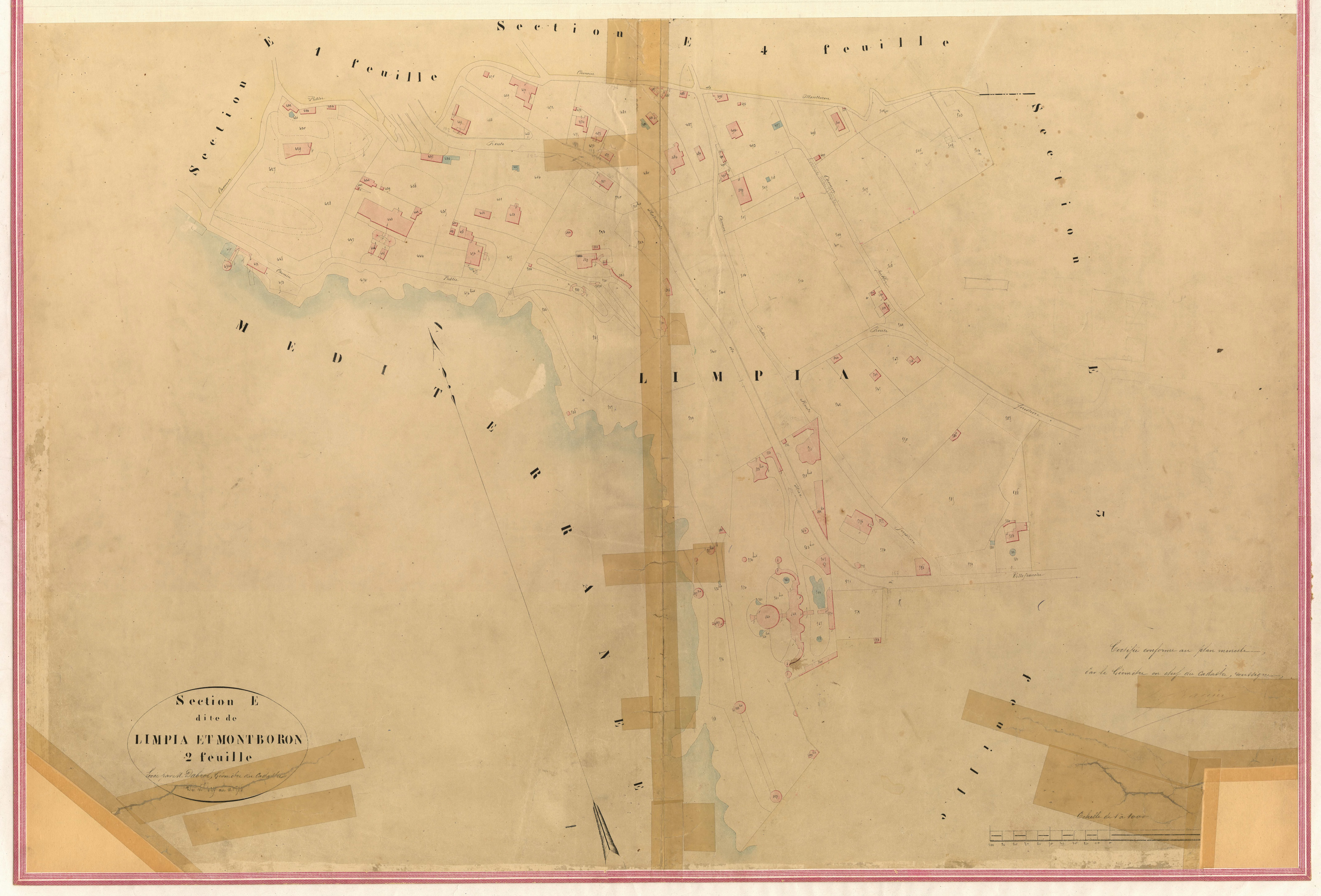 Limpia et Montboron. - Plan de section, IV-E2