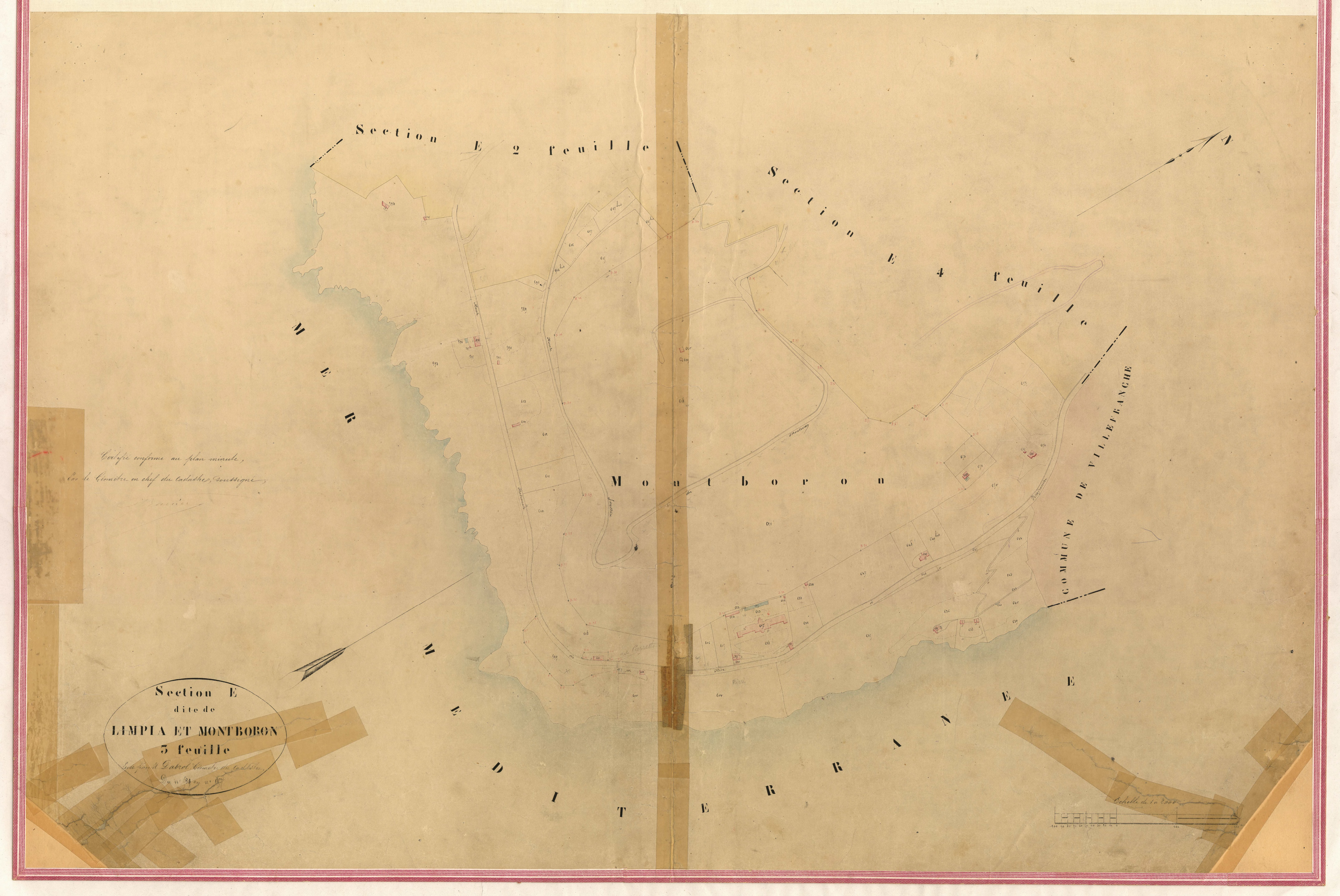 Limpia et Montboron. - Plan de section, IV-E3