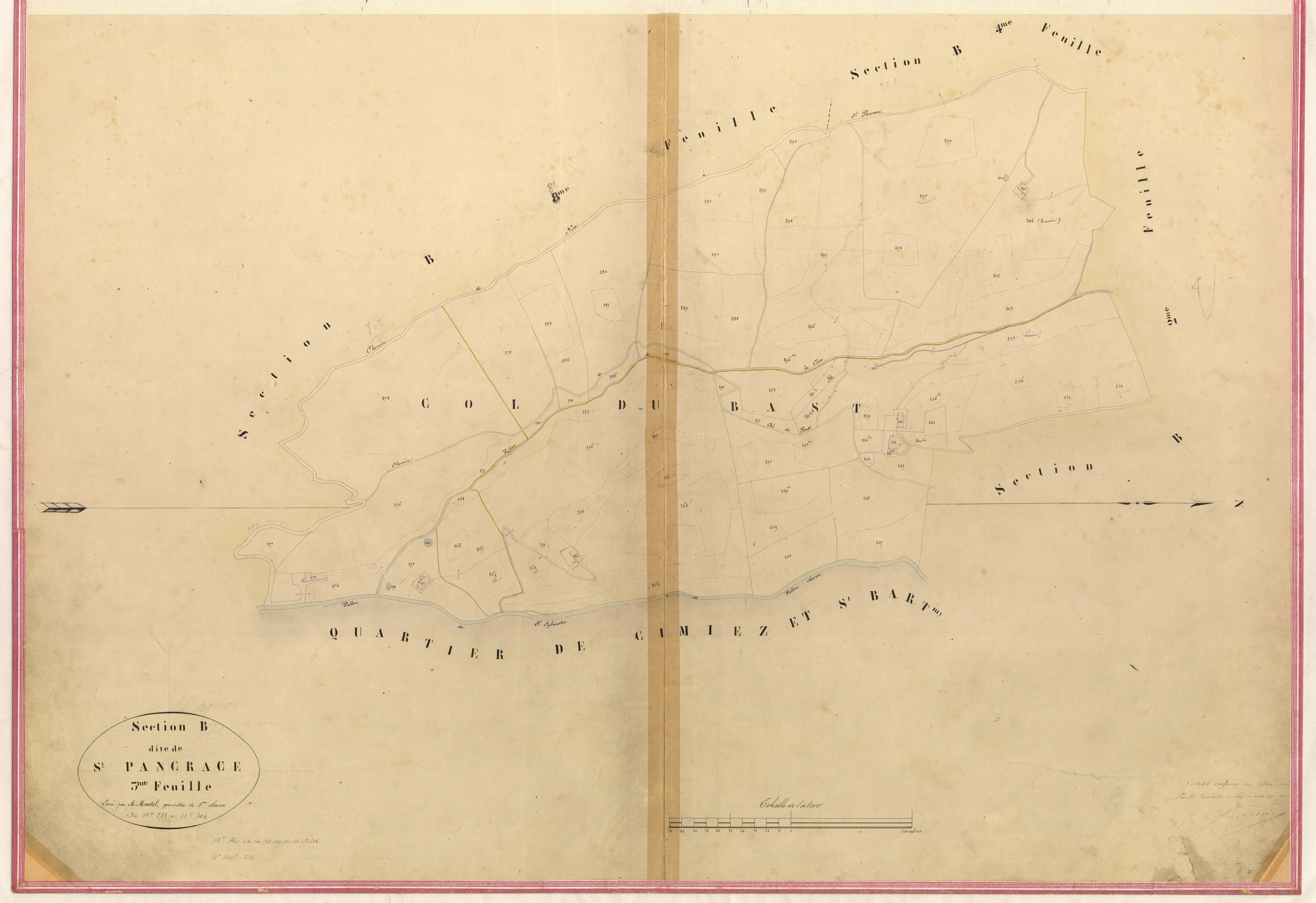 Saint Pancrace. - Plan de section, I-B3