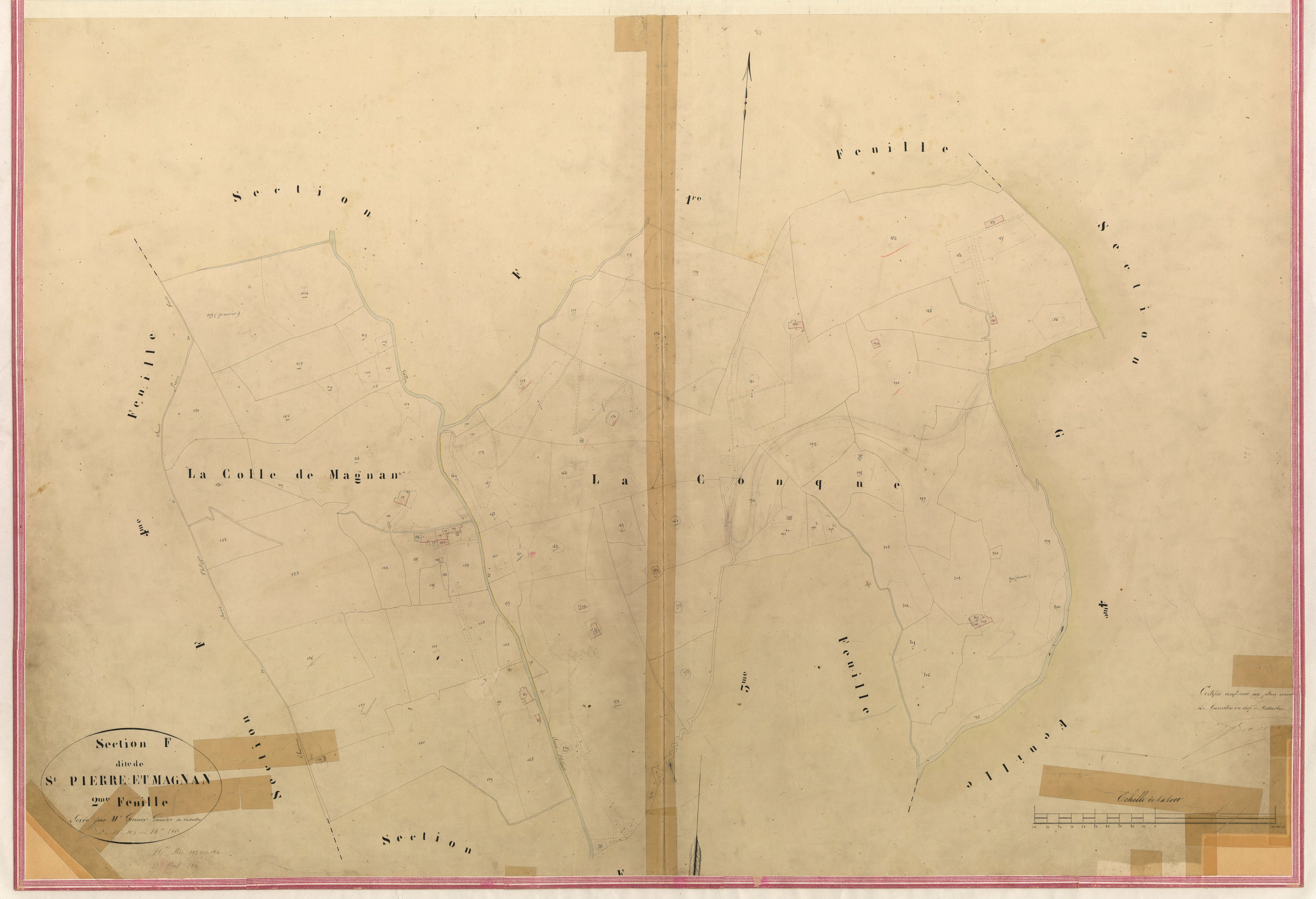 Saint-Pierre et Magnan. - Plan de section, I-F2