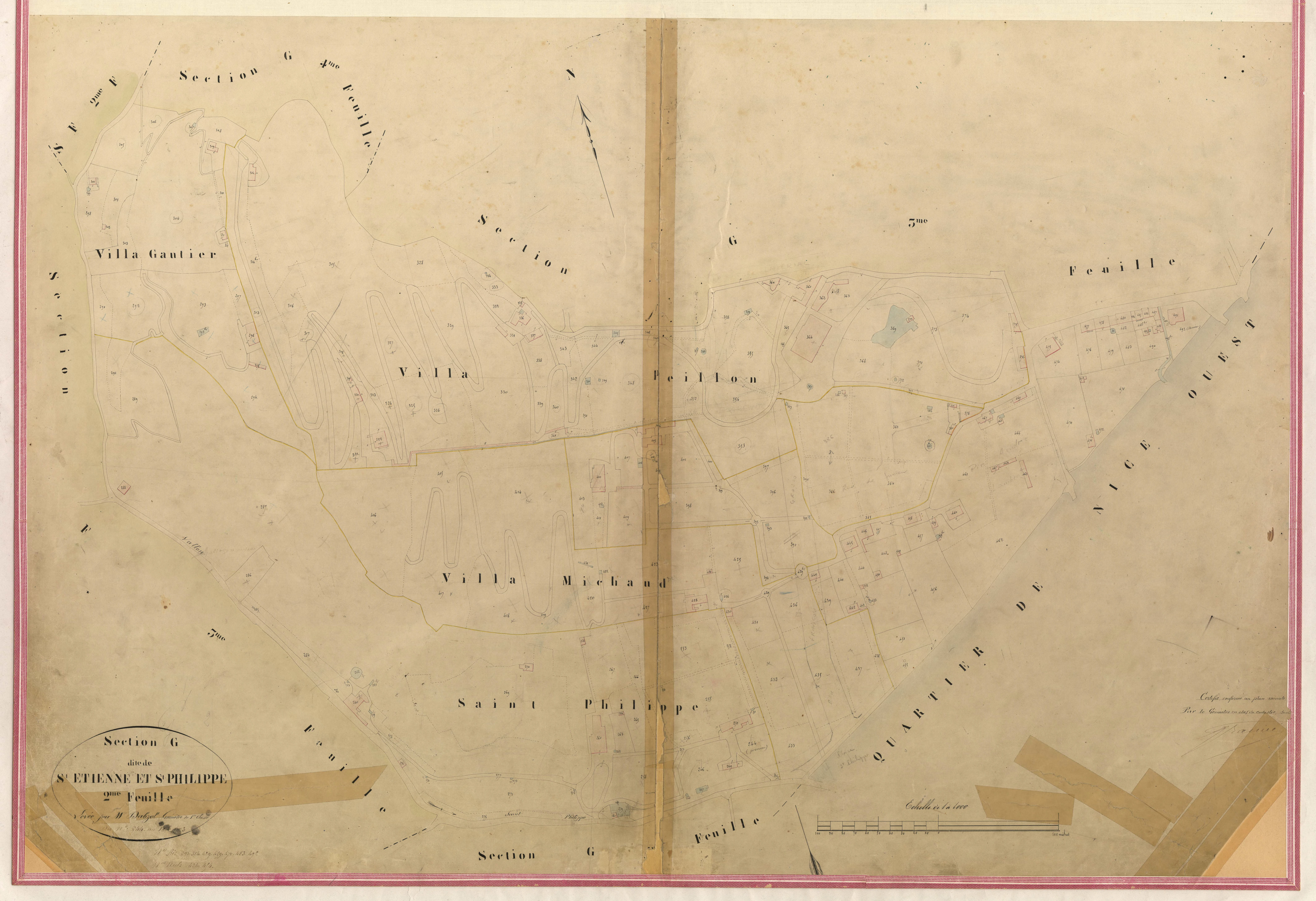 Saint-Etienne. - Plan de section, I-G2