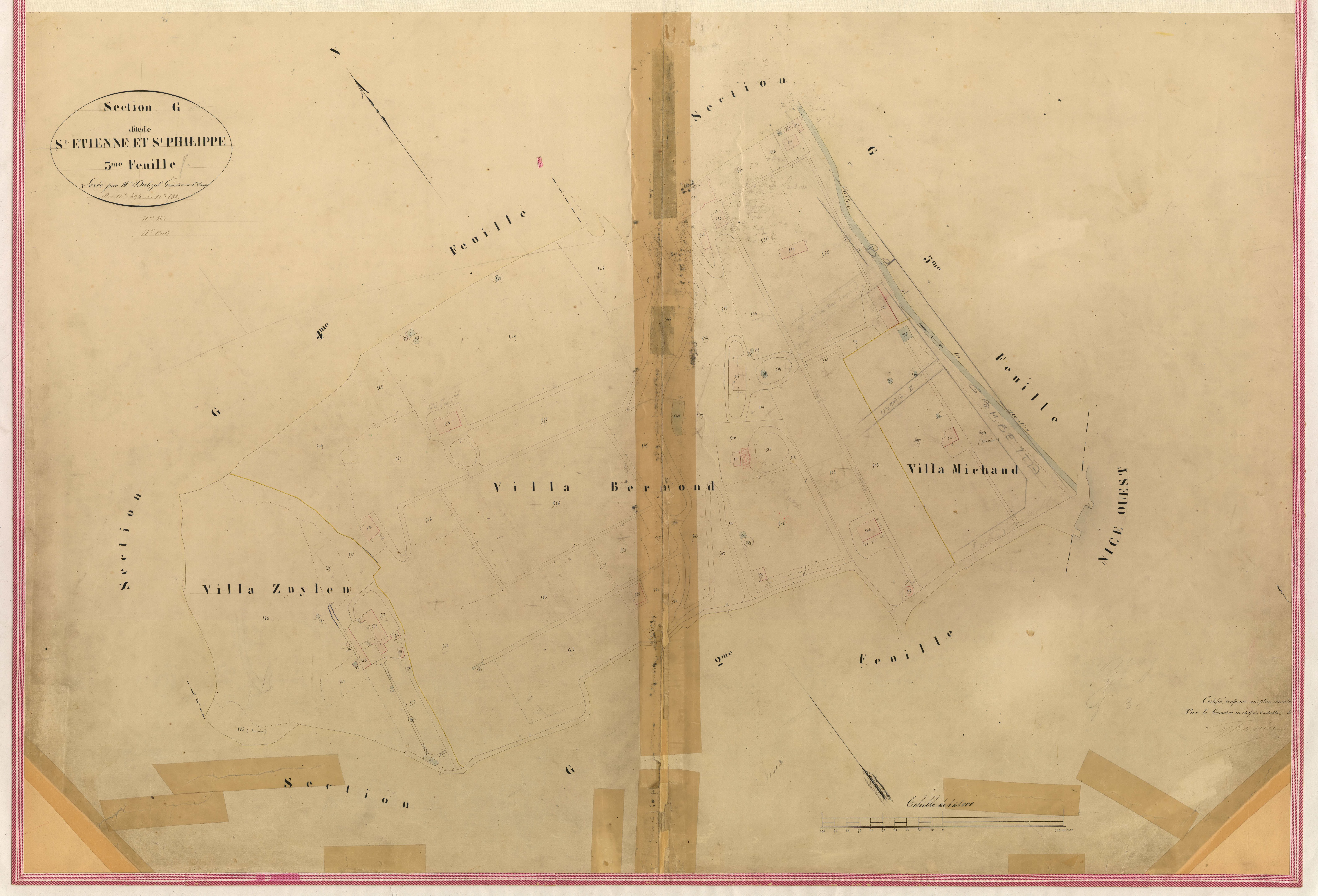 Saint-Etienne. - Plan de section, I-G3