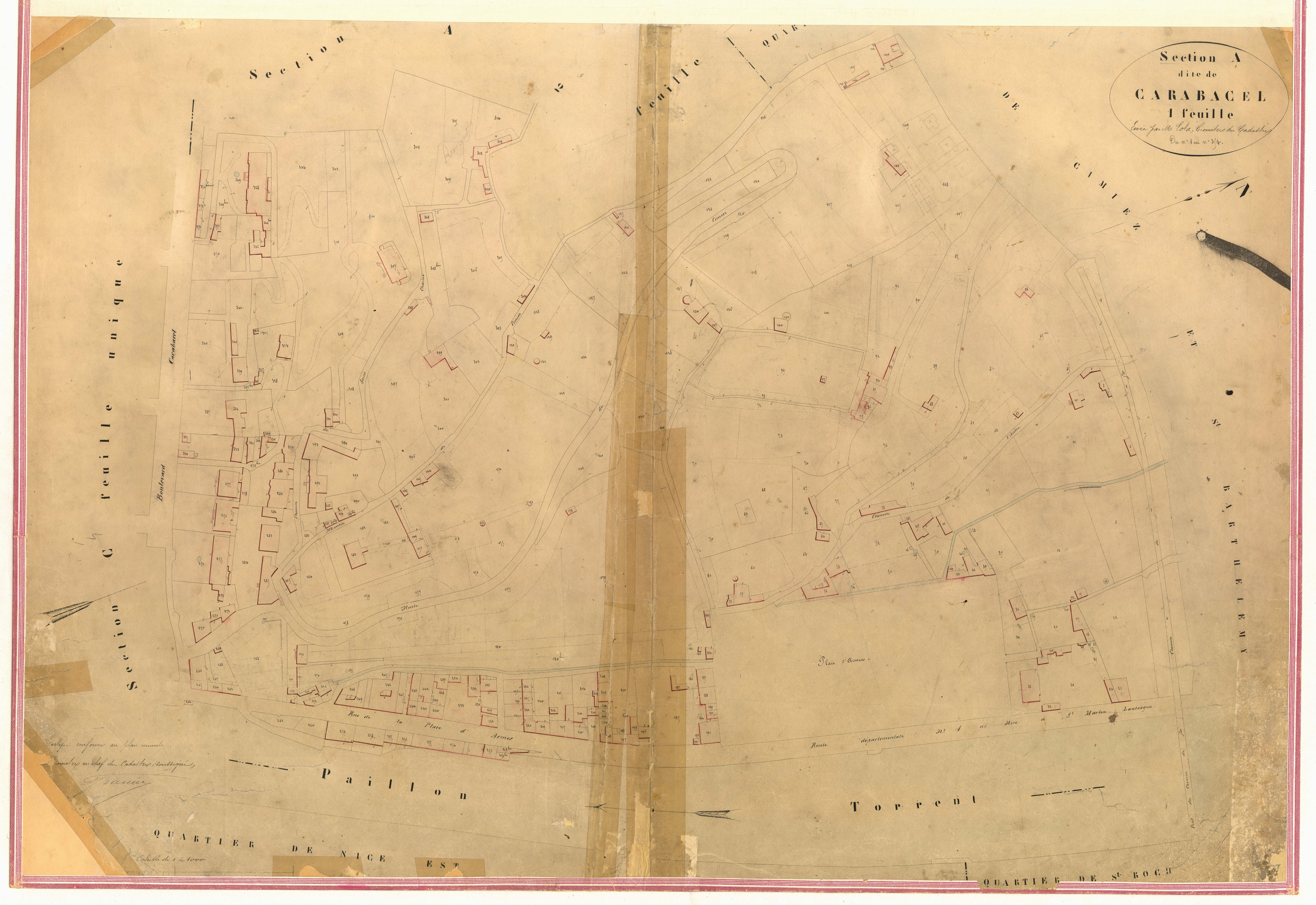 Carabacel. - Plan de section, VII-A1