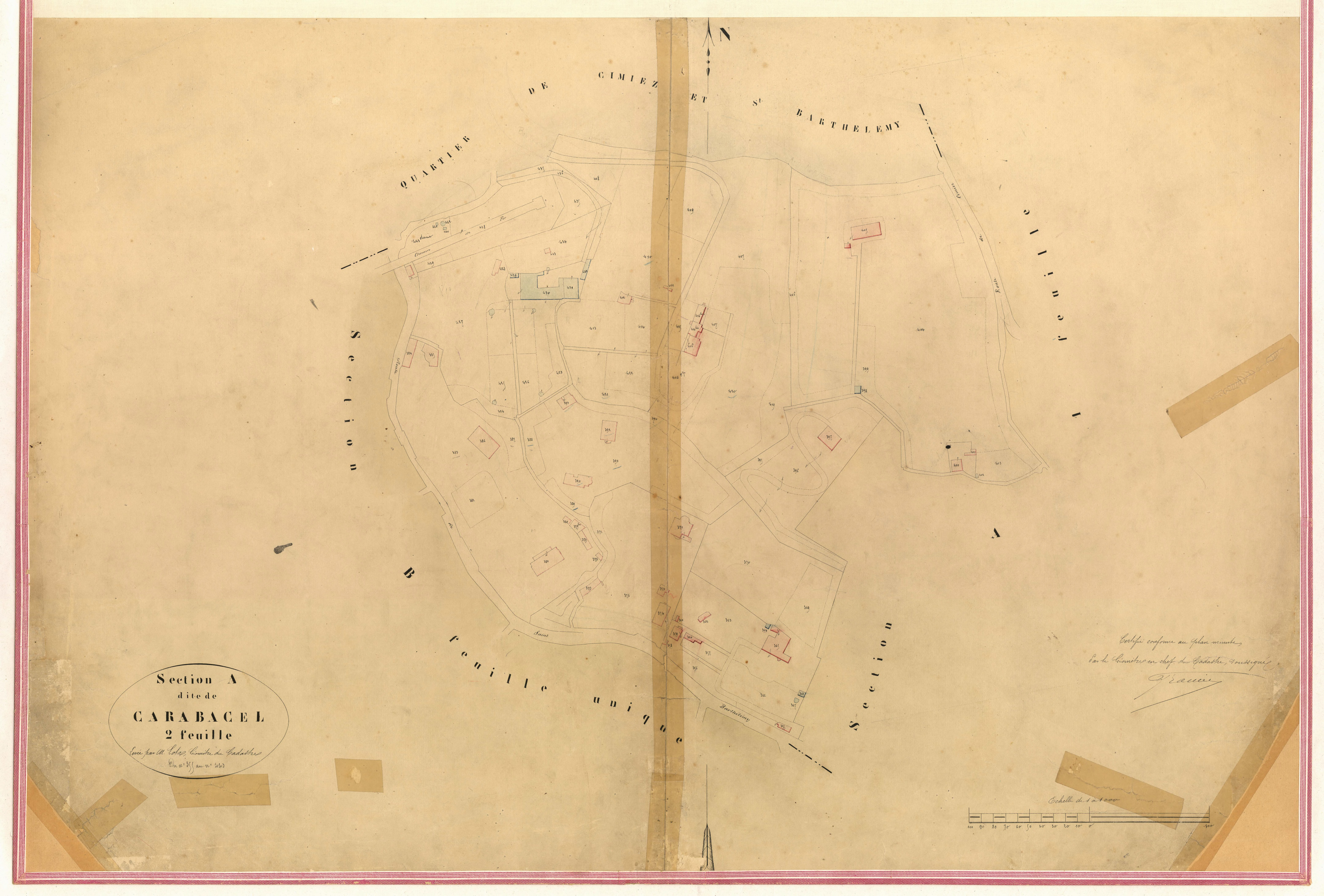 Carabacel. - Plan de section, VII-A2