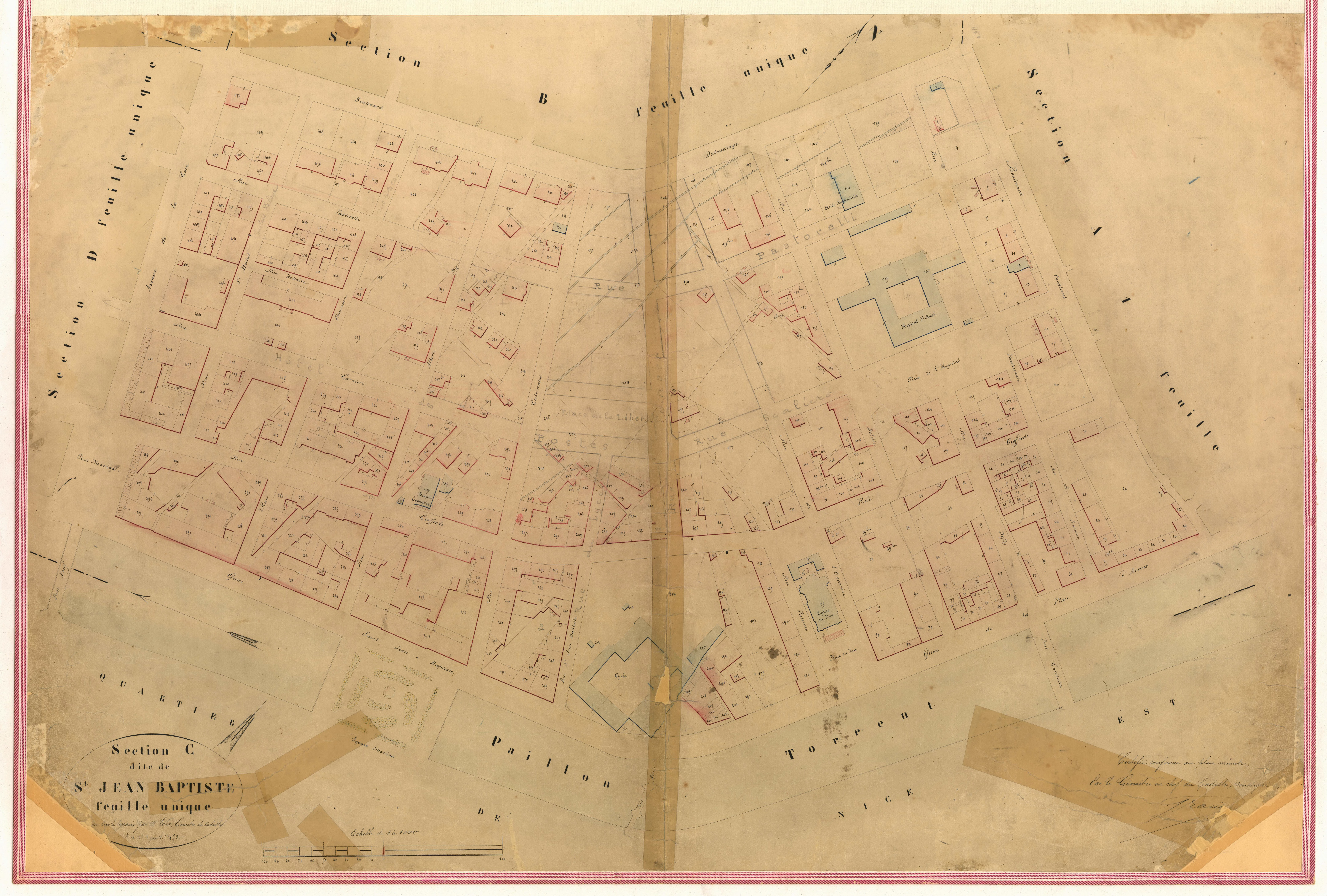 Saint-Jean-Baptiste. - Plan de section, VII-C