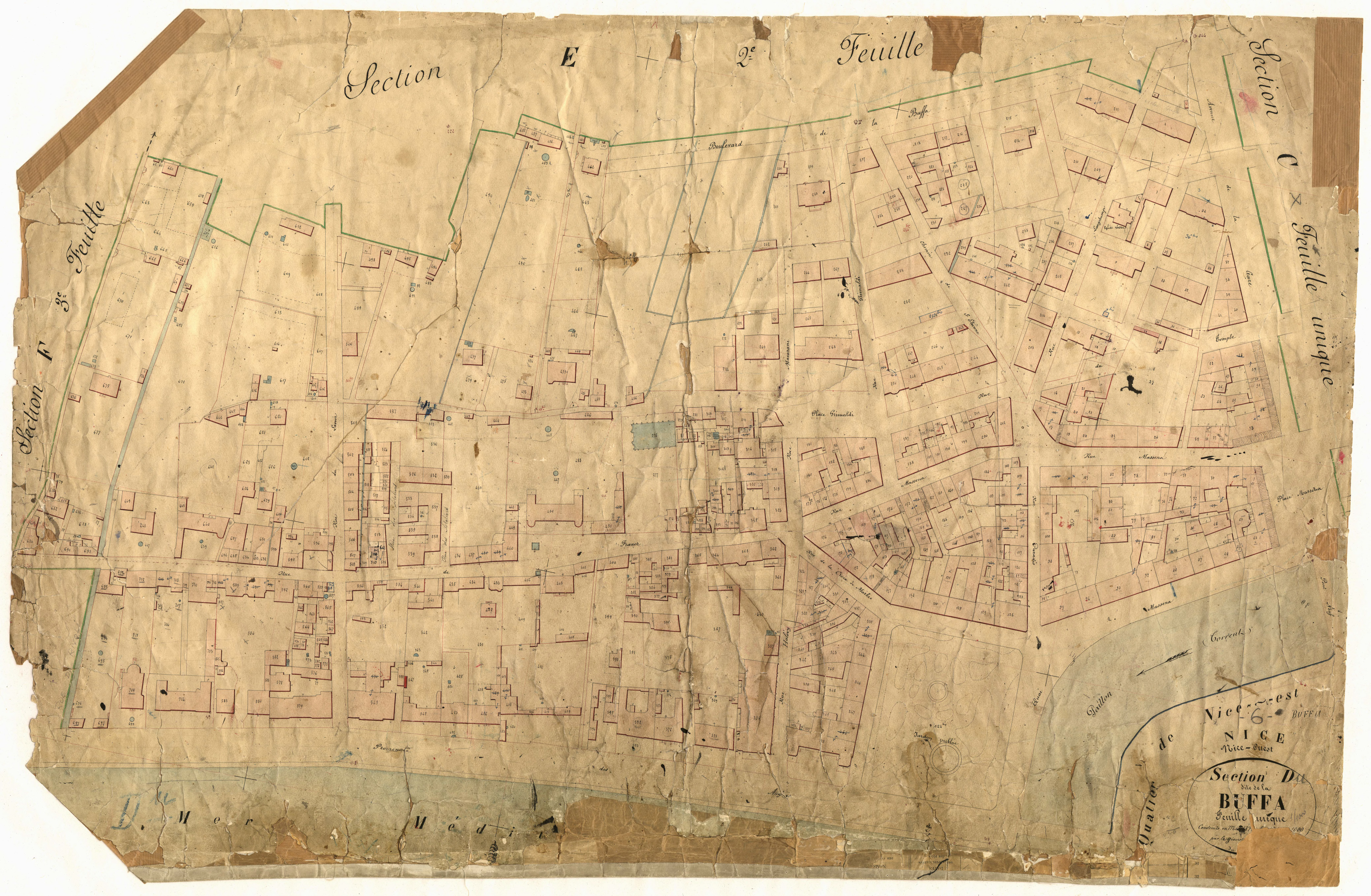 Buffa. - Plan de section, VII-D