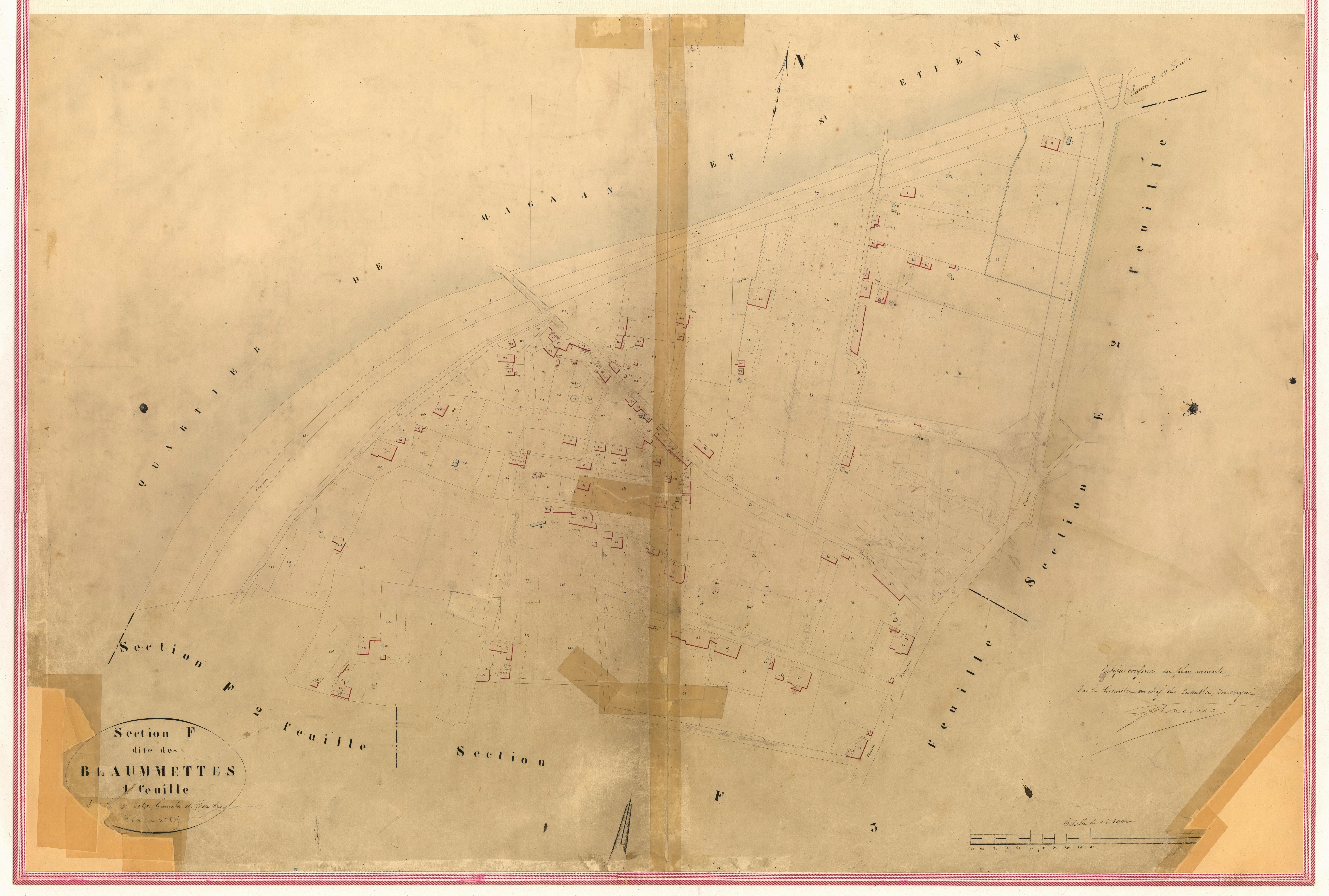 Baumettes. - Plan de section, VII-F1