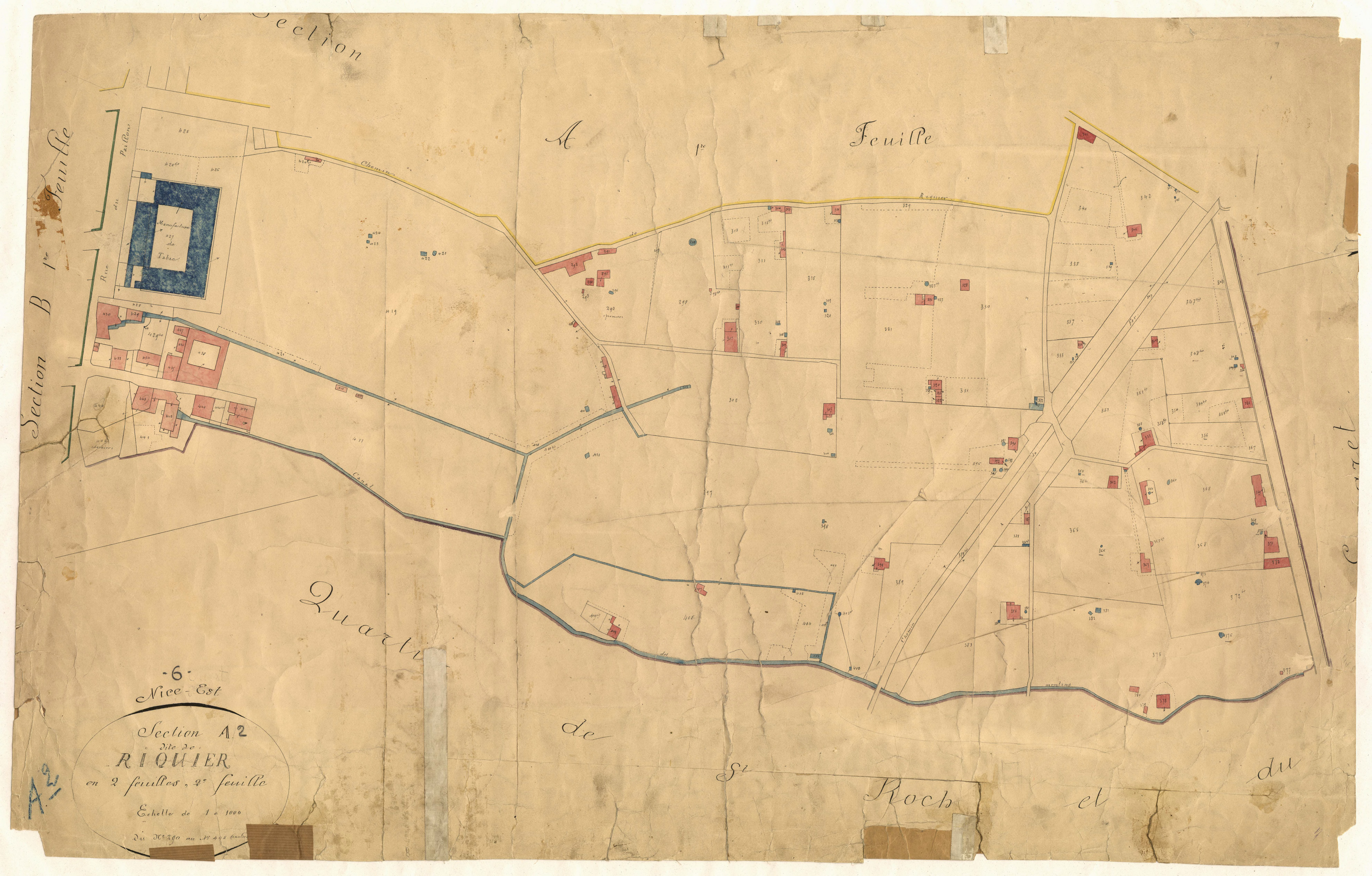 Riquier. - Plan de section, VI-A2