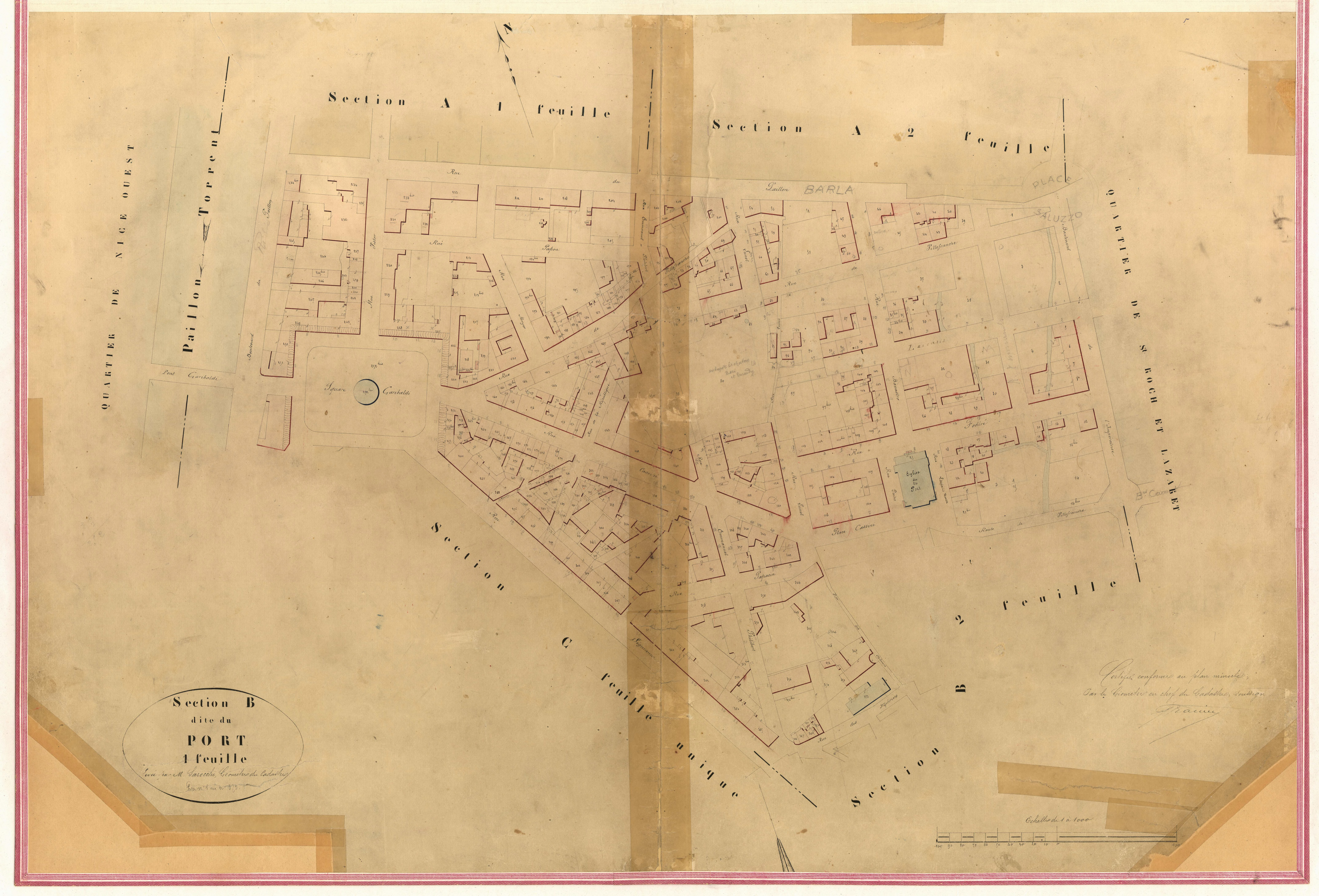 Port. - Plan de section, VI-B1