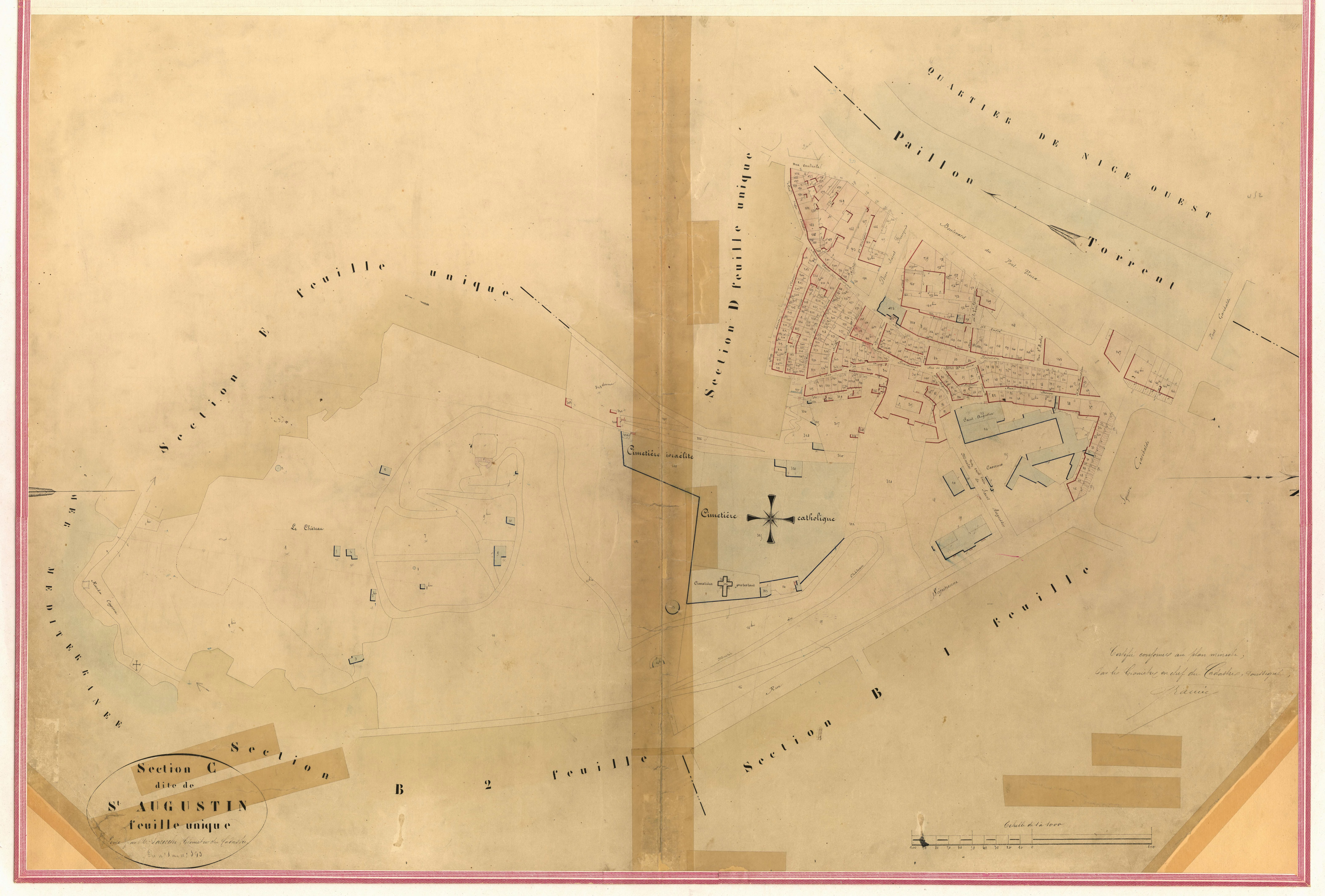 Saint-Augustin. - Plan de section, VI-C