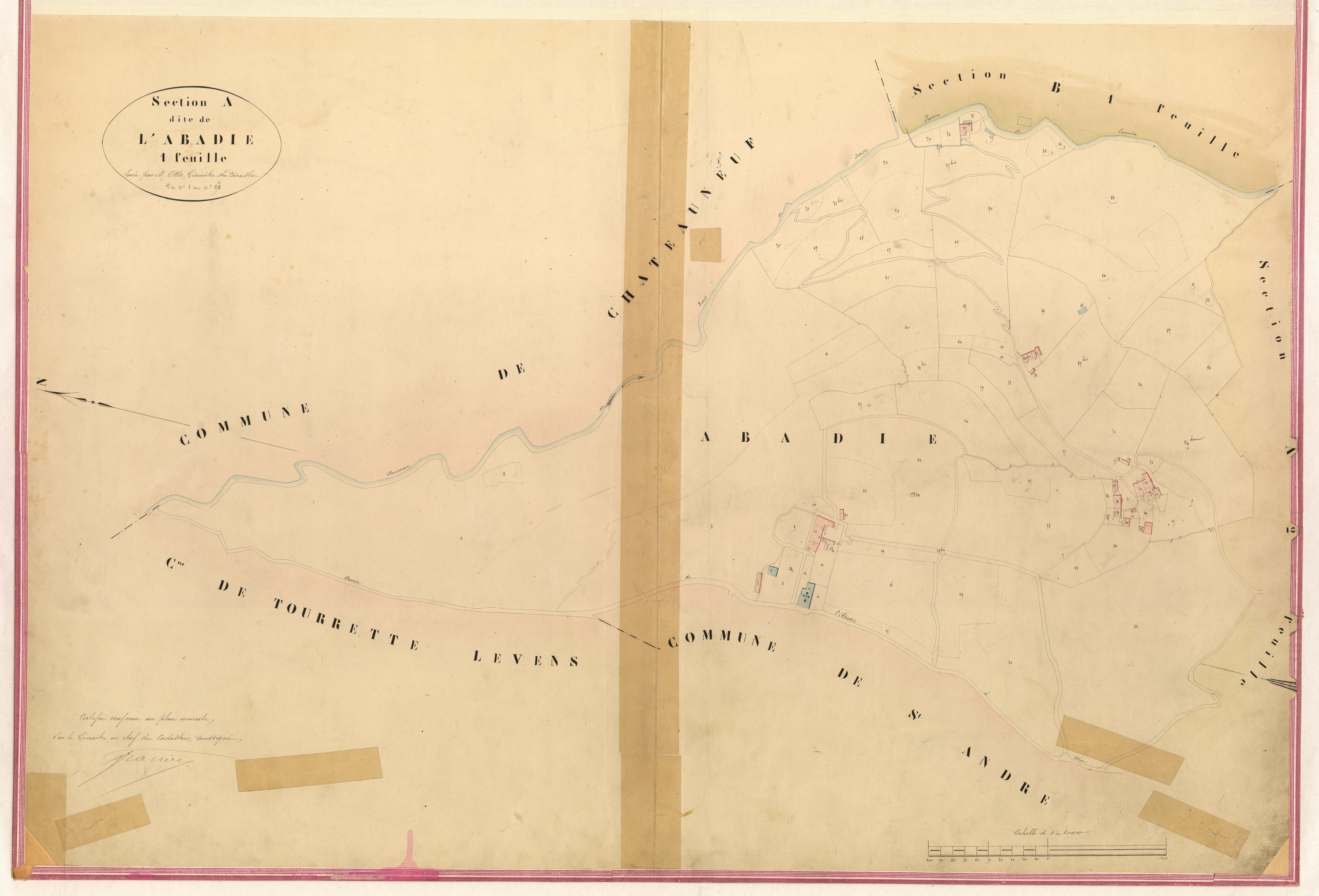 Abadie. - Plan de section, V-A1
