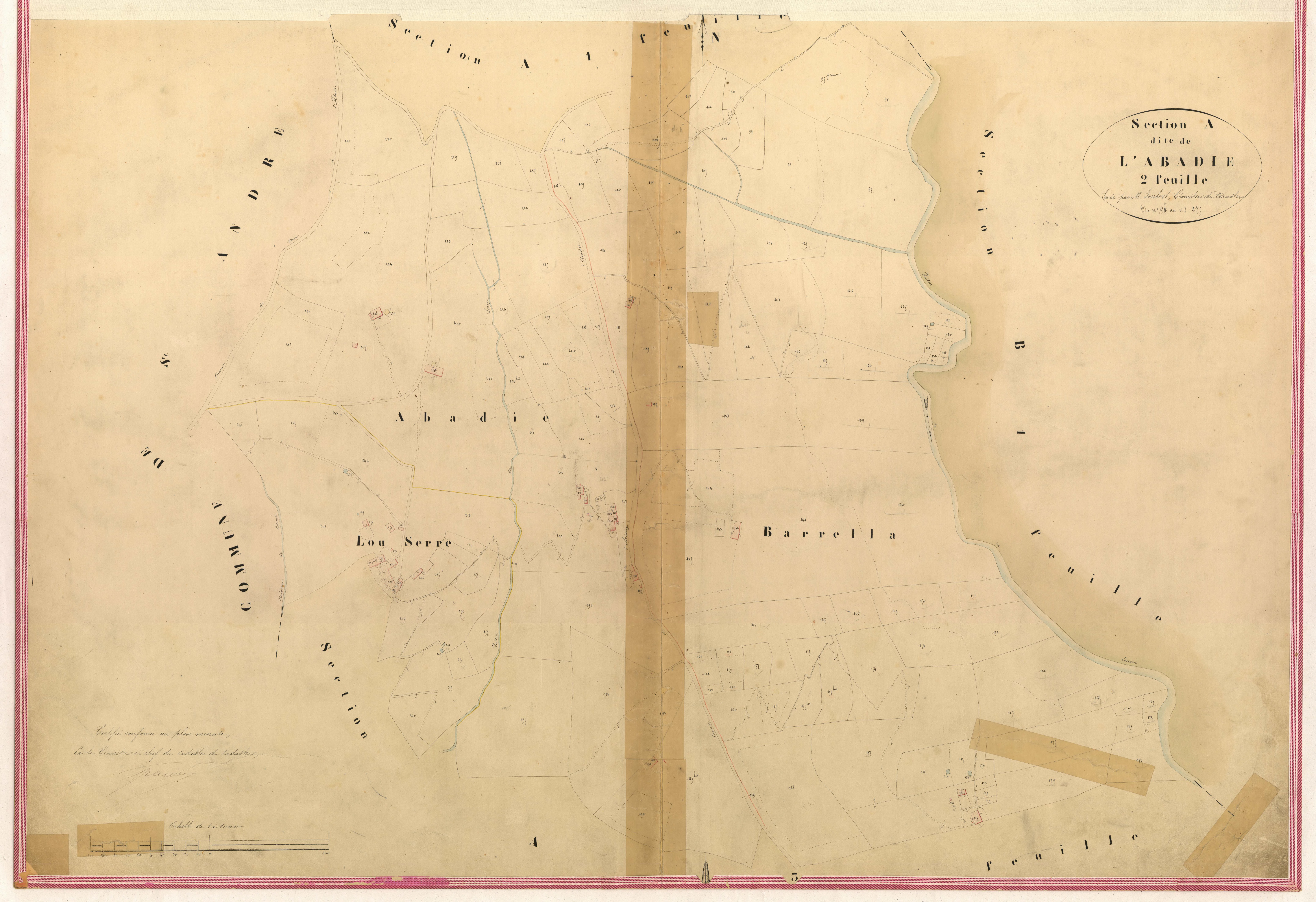 Abadie. - Plan de section, V-A2