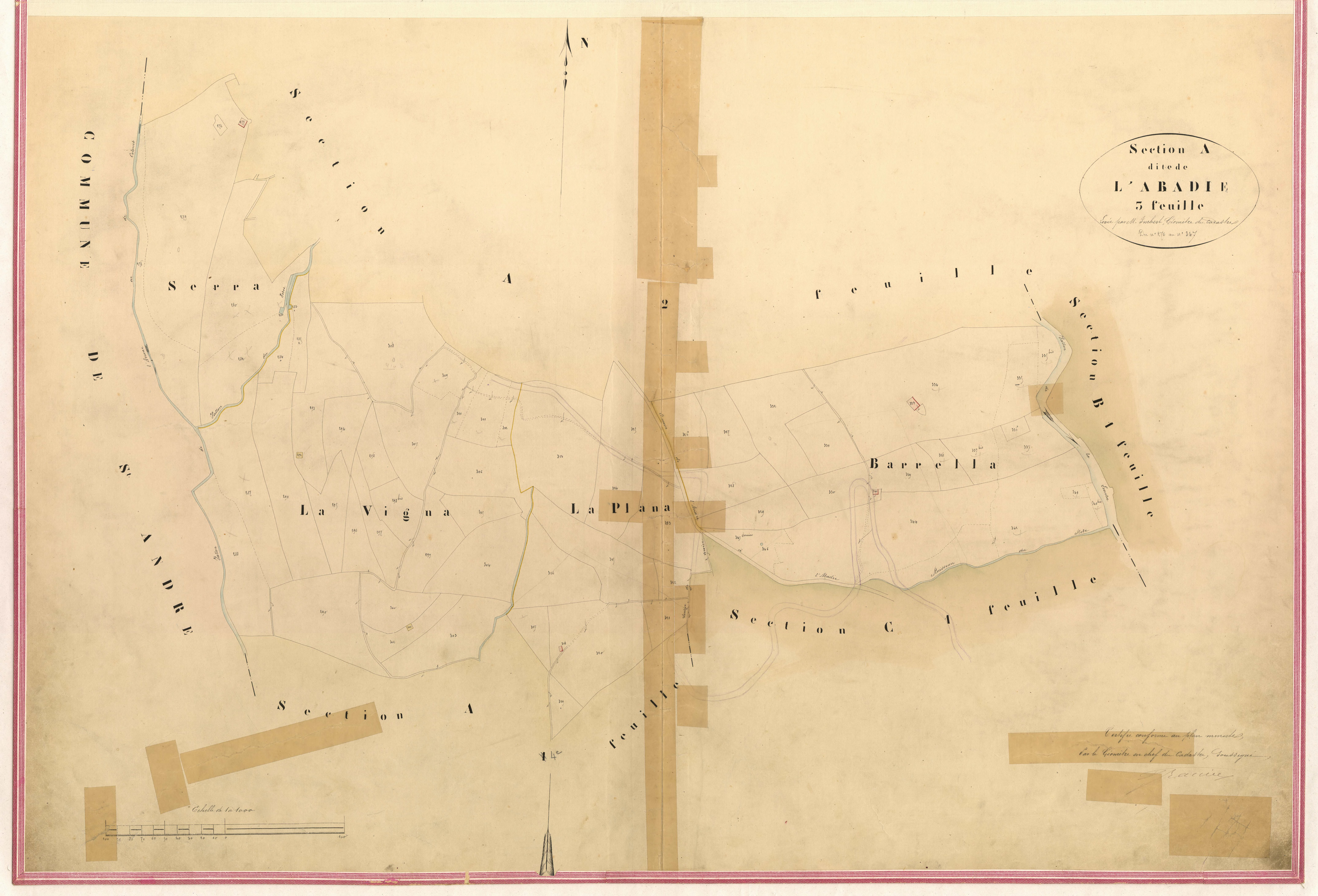 Abadie. - Plan de section, V-A3
