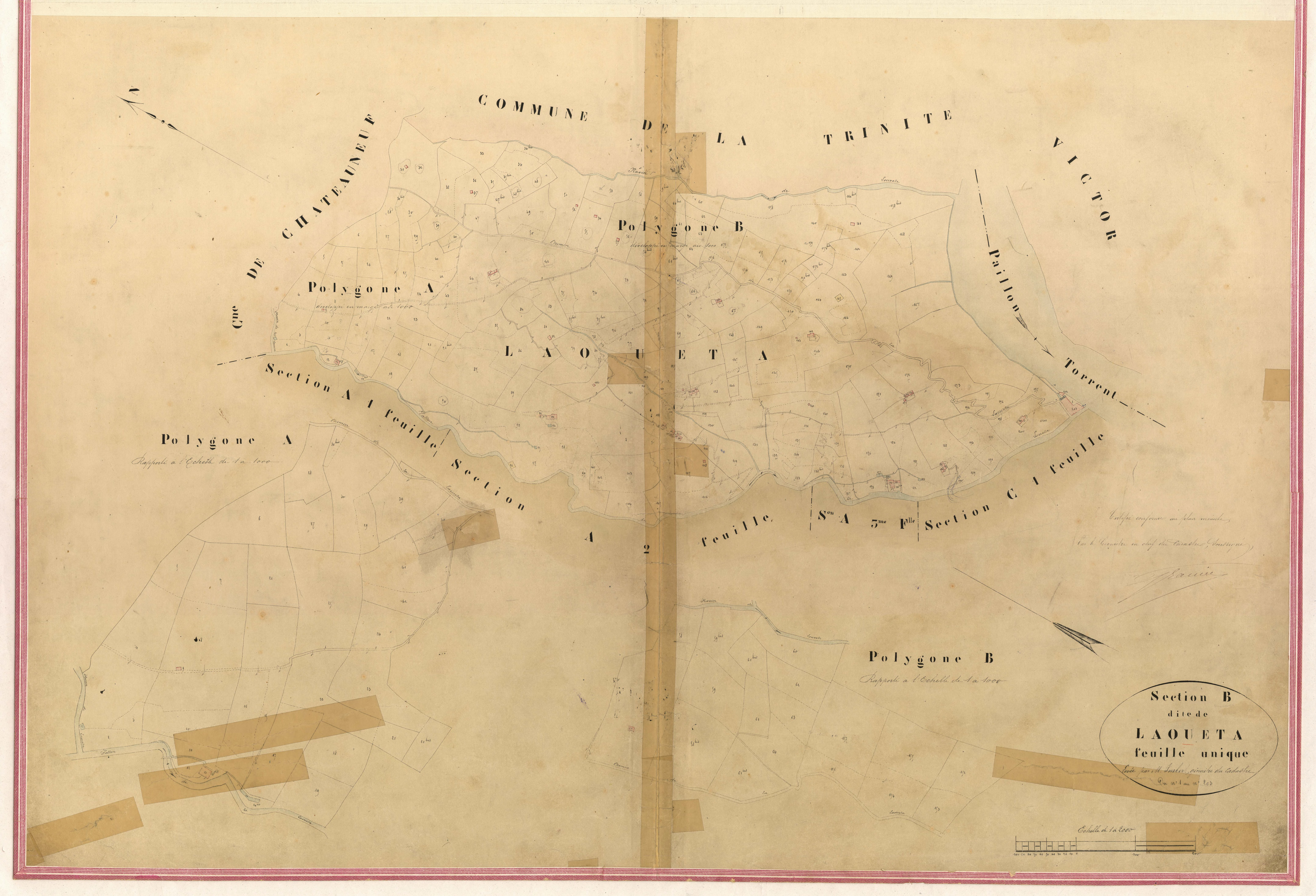 Laoueta. - Plan de section, V-B