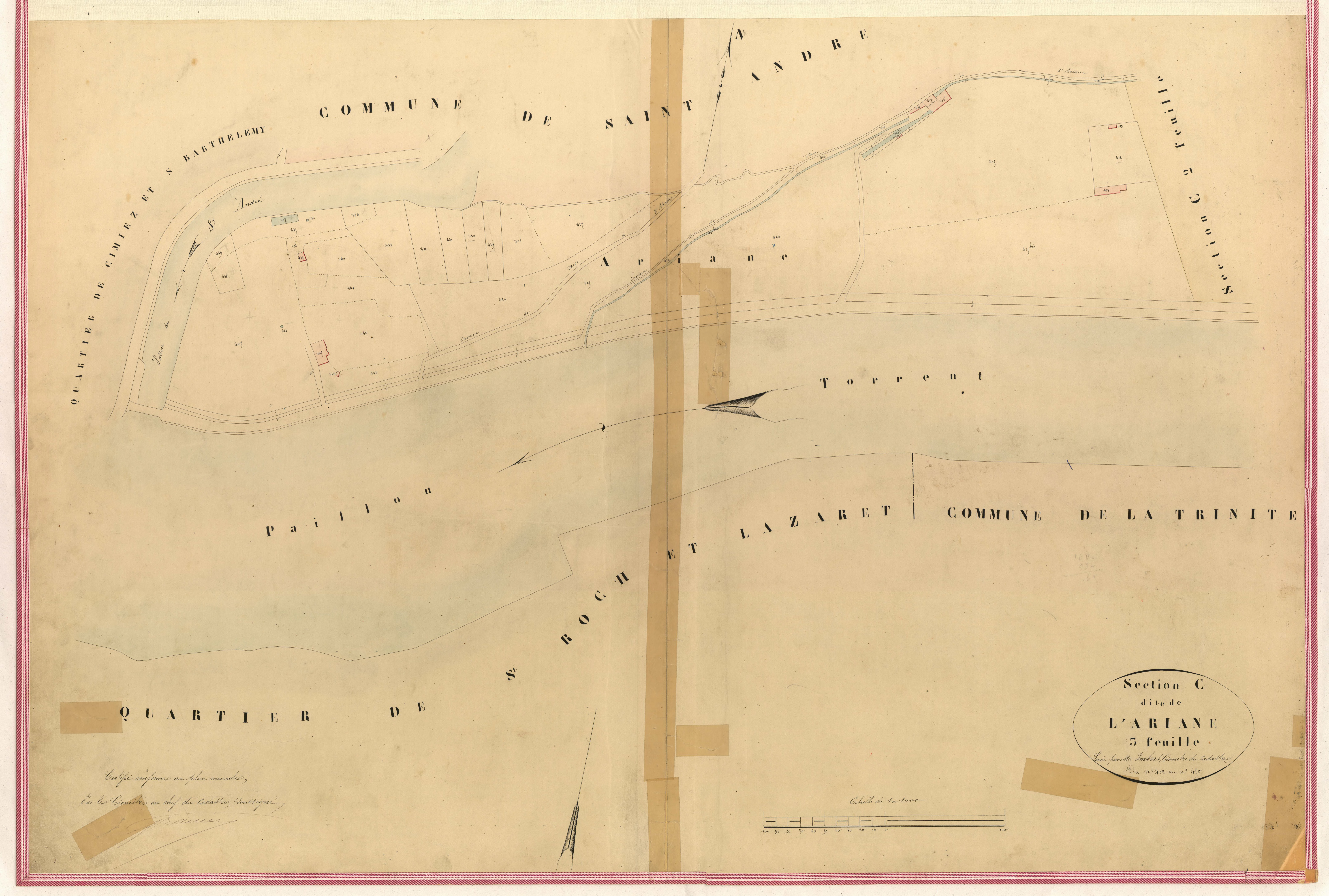 Ariane. - Plan de section, V-C3