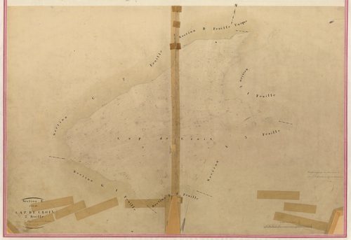 Cap de Croix. - Plan de section, III-E2
