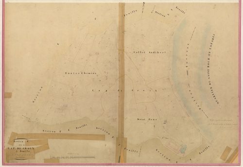 Cap de Croix. - Plan de section, III-E3