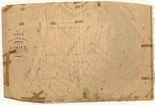 Cimiez. - Plan de section, III-F1