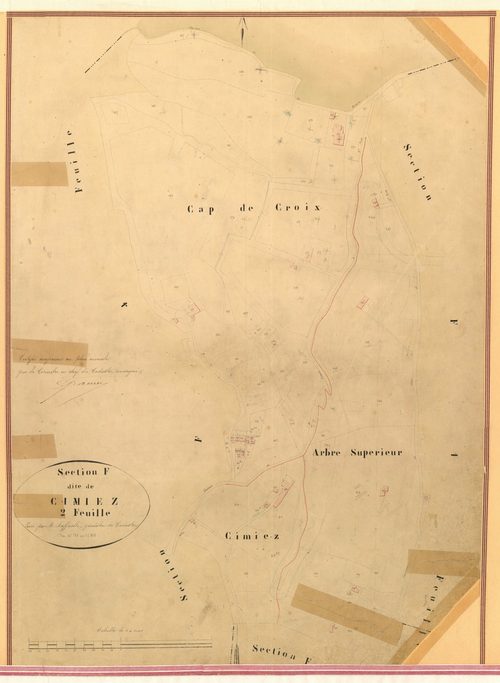 Cimiez. - Plan de section, III-F2