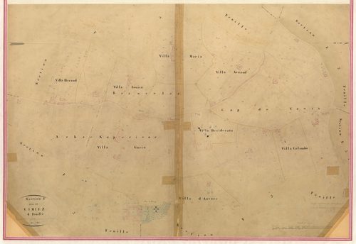 Cimiez. - Plan de section, III-F4