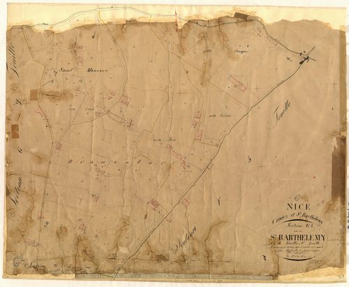 Saint-Barthélemy. - Plan de section, III-G1
