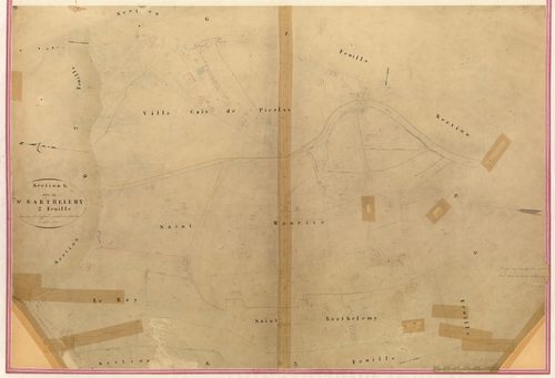 Saint-Barthélemy. - Plan de section, III-G2