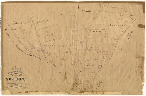 Saint-Barthélemy. - Plan de section, III-G5