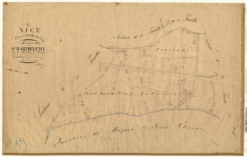 Saint-Barthélemy. - Plan de section, III-G6