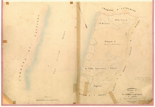 Combe et Saint-Sauveur. - Plan de section, II-A1