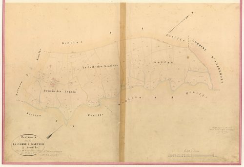 Combe et Saint-Sauveur. - Plan de section, II-A2