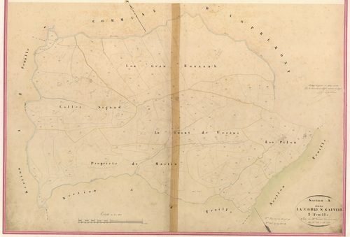 Combe et Saint-Sauveur. - Plan de section, II-A3