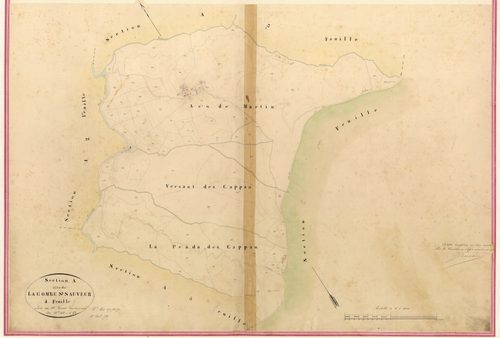 Combe et Saint-Sauveur (développement). - Plan de section, II-A4