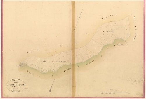 Combe et Saint-Sauveur. - Plan de section, II-A6
