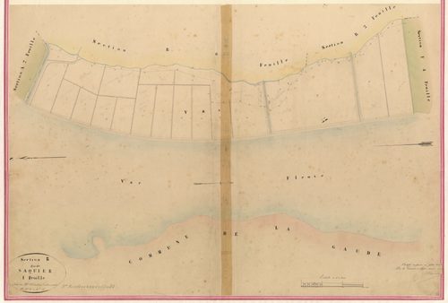 Saquier. - Plan de section, II-B1