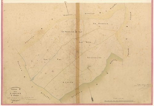 Saquier. - Plan de section, II-B2