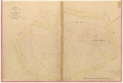Saquier. - Plan de section, II-B5