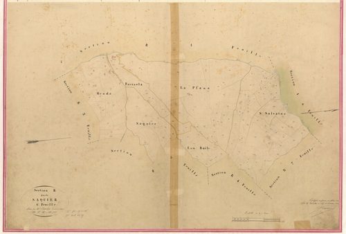 Saquier. - Plan de section, II-B6